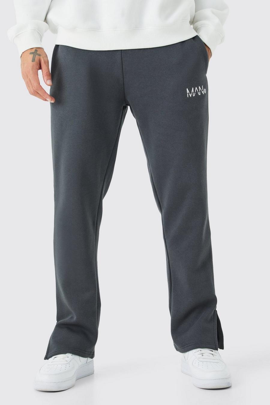 Pantaloni tuta Man con spacco sul fondo, Charcoal image number 1
