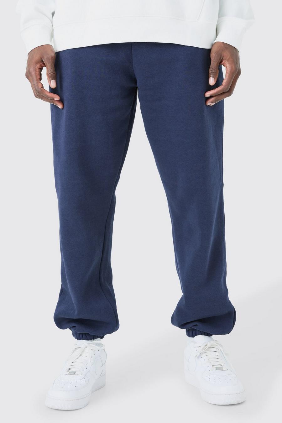 Pantalón deportivo básico oversize, Navy image number 1