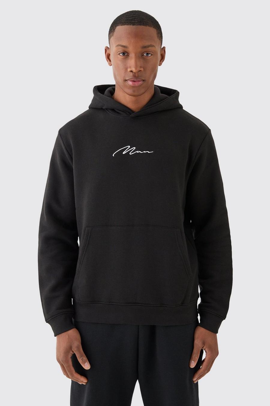 Black Man Signature Over The Head Hoodie image number 1
