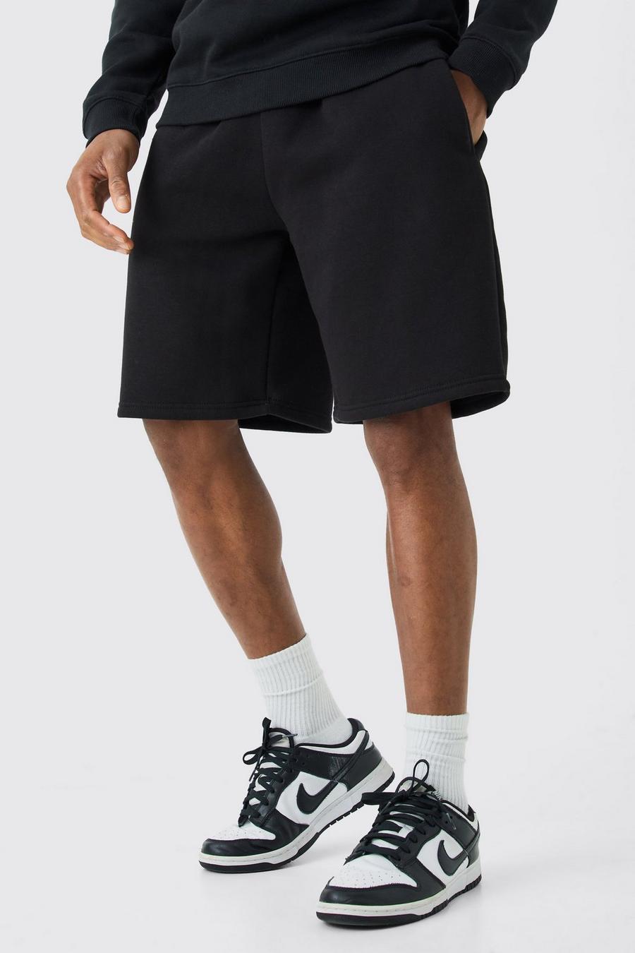 Oversize Jersey-Shorts, Black image number 1