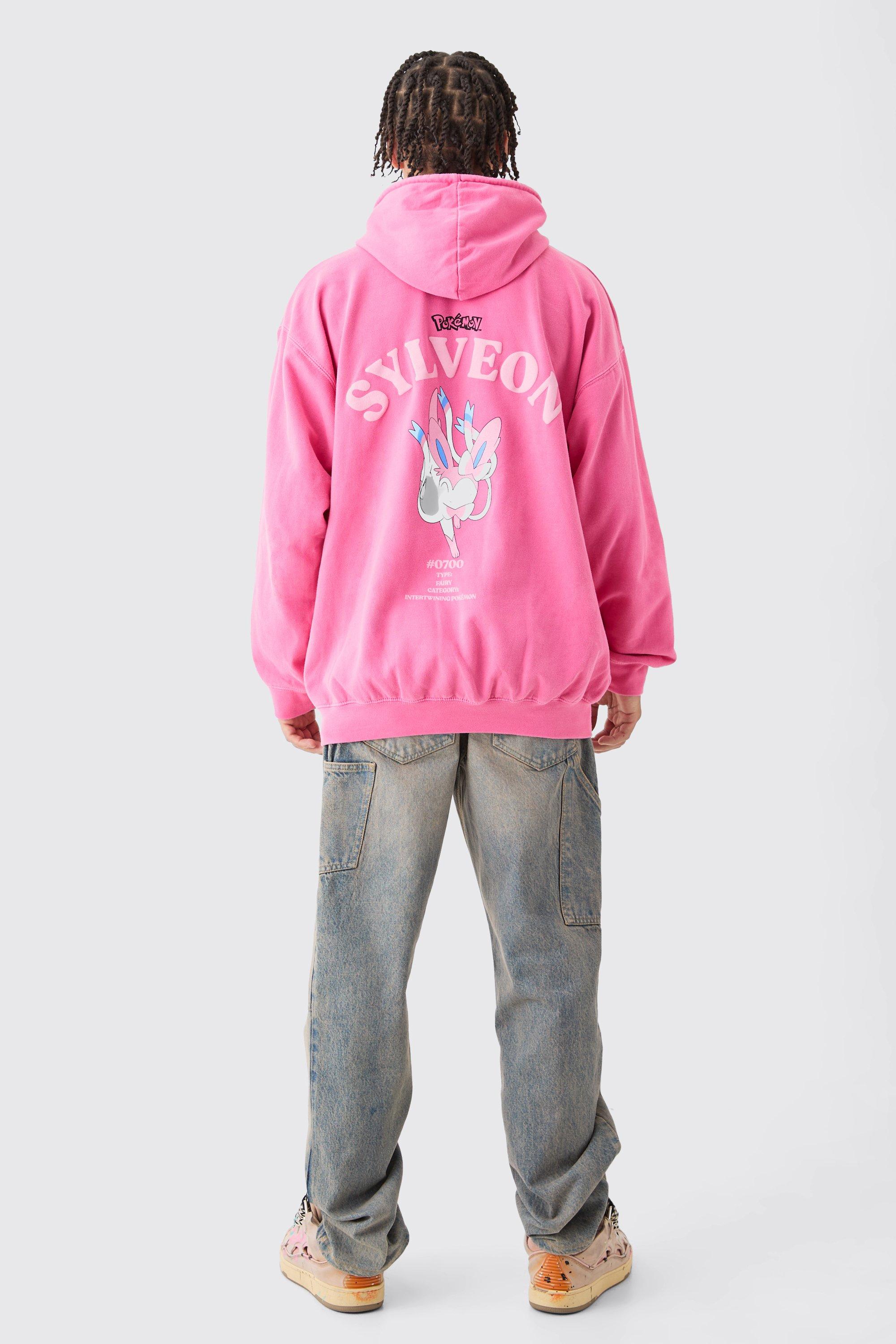 Oversized Overdye Pokemon Sylveon License Hoodie