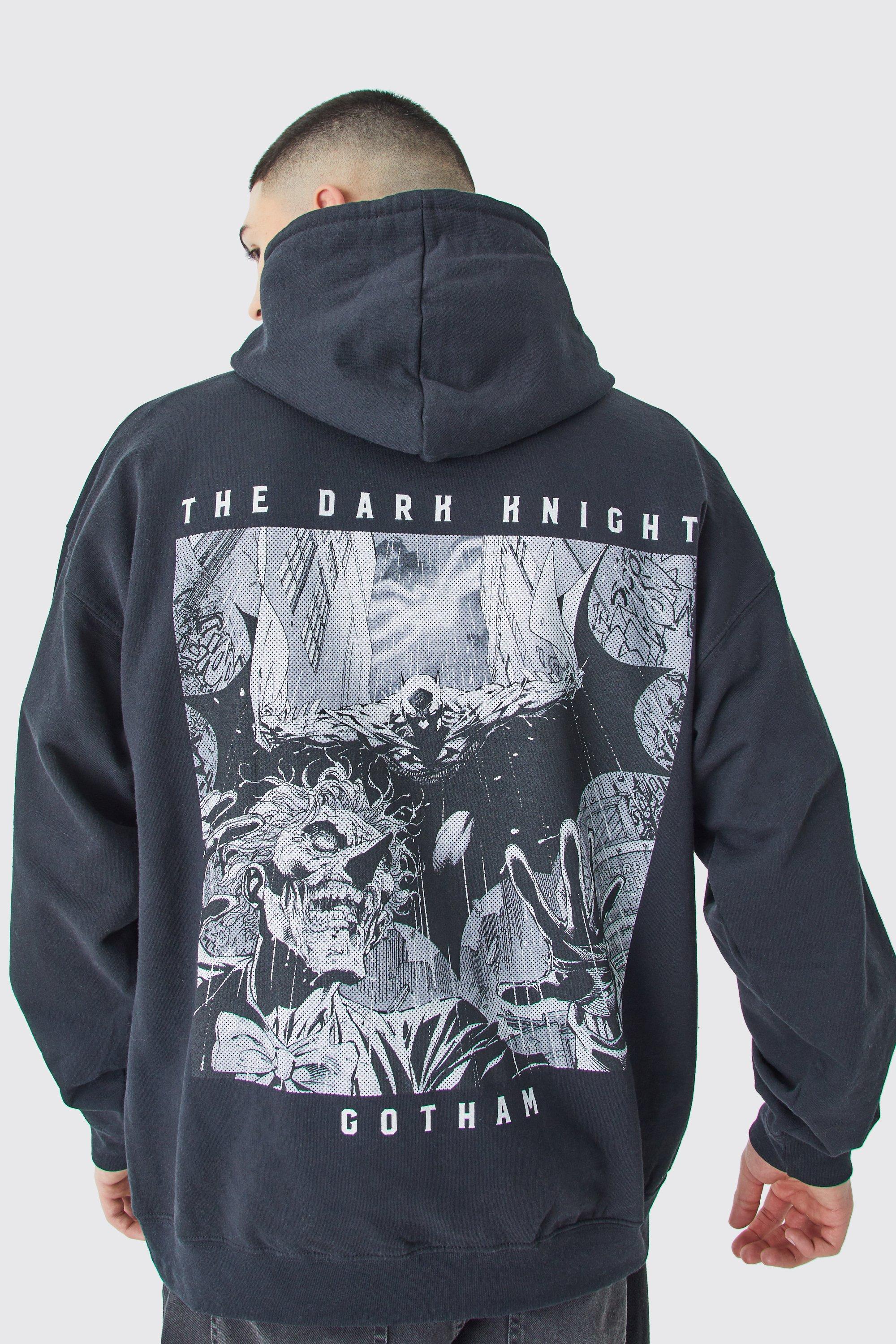 Batman Dark Knight Oversize hoodie med tryck boohoo SE