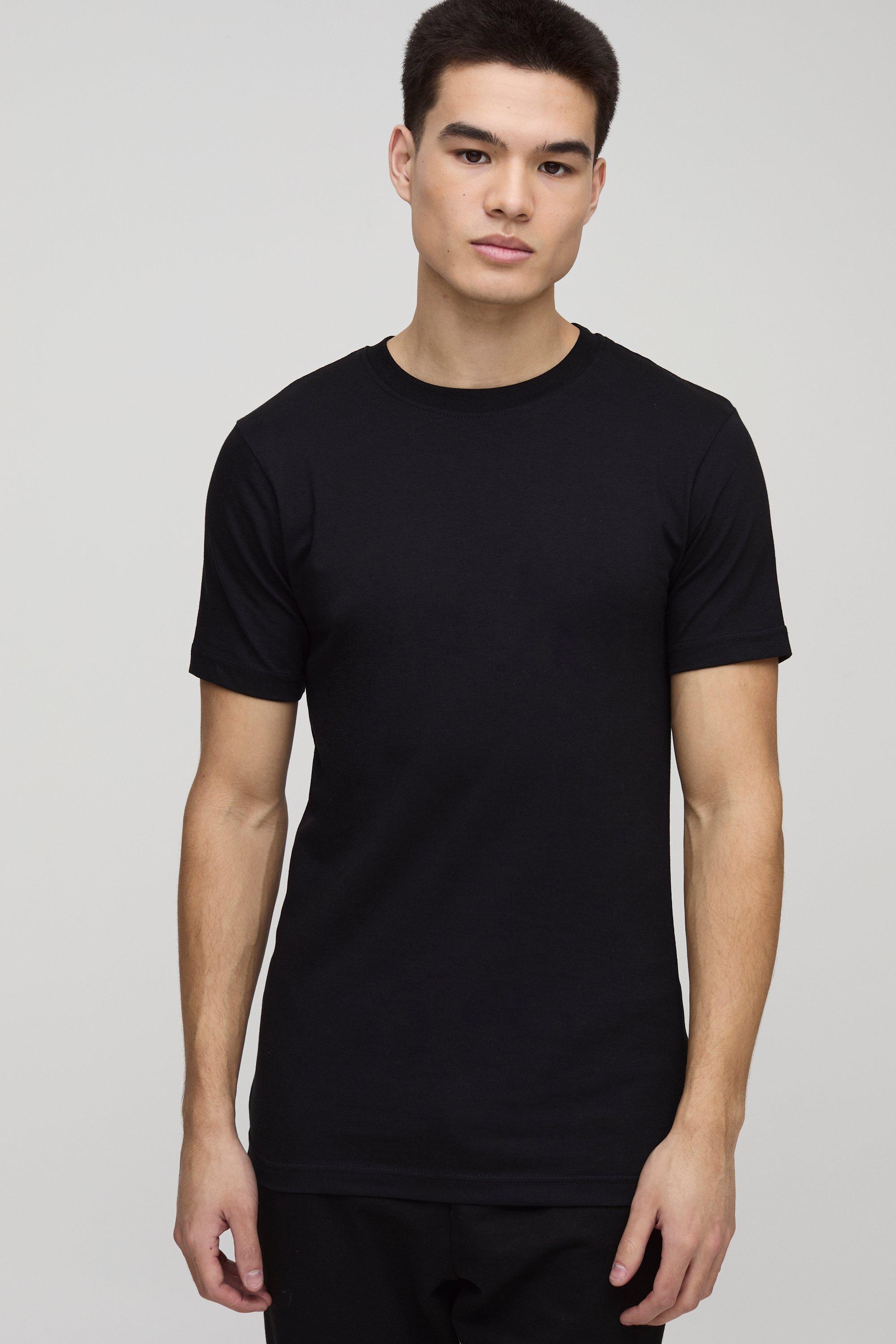 2 Pack Muscle Fit T shirt boohoo