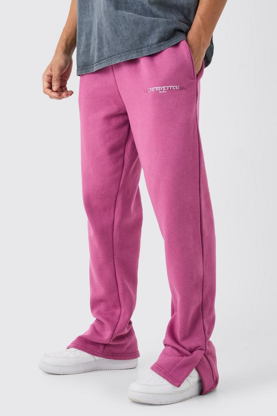 Pantaloni tuta Regular Fit Limited con spacco sul fondo, Rose image number 1