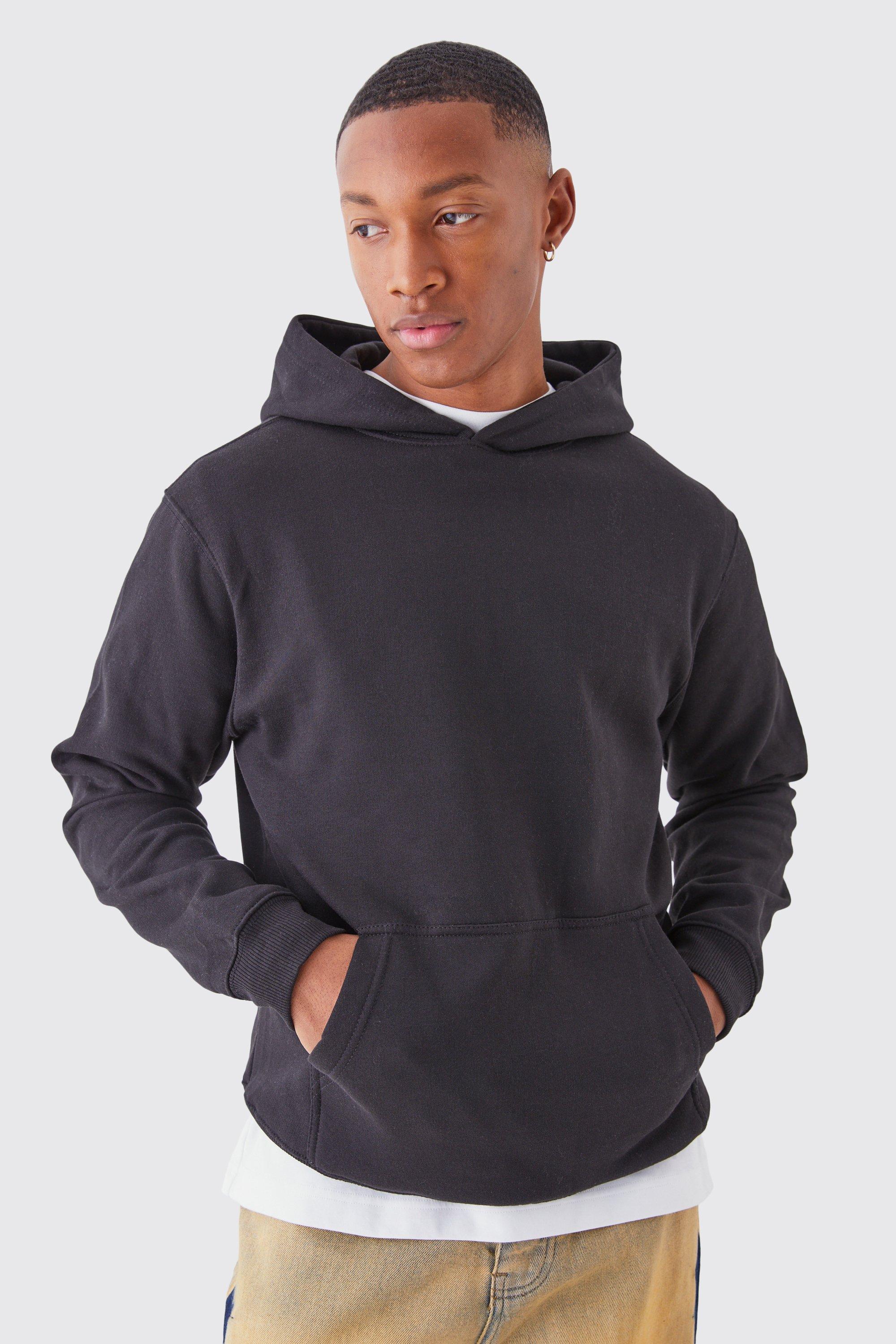 Dark grey graphic online hoodie