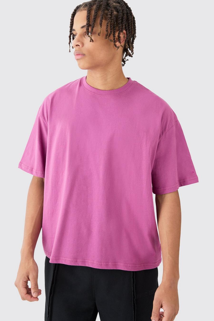 Kastiges Oversize T-Shirt, Rose image number 1