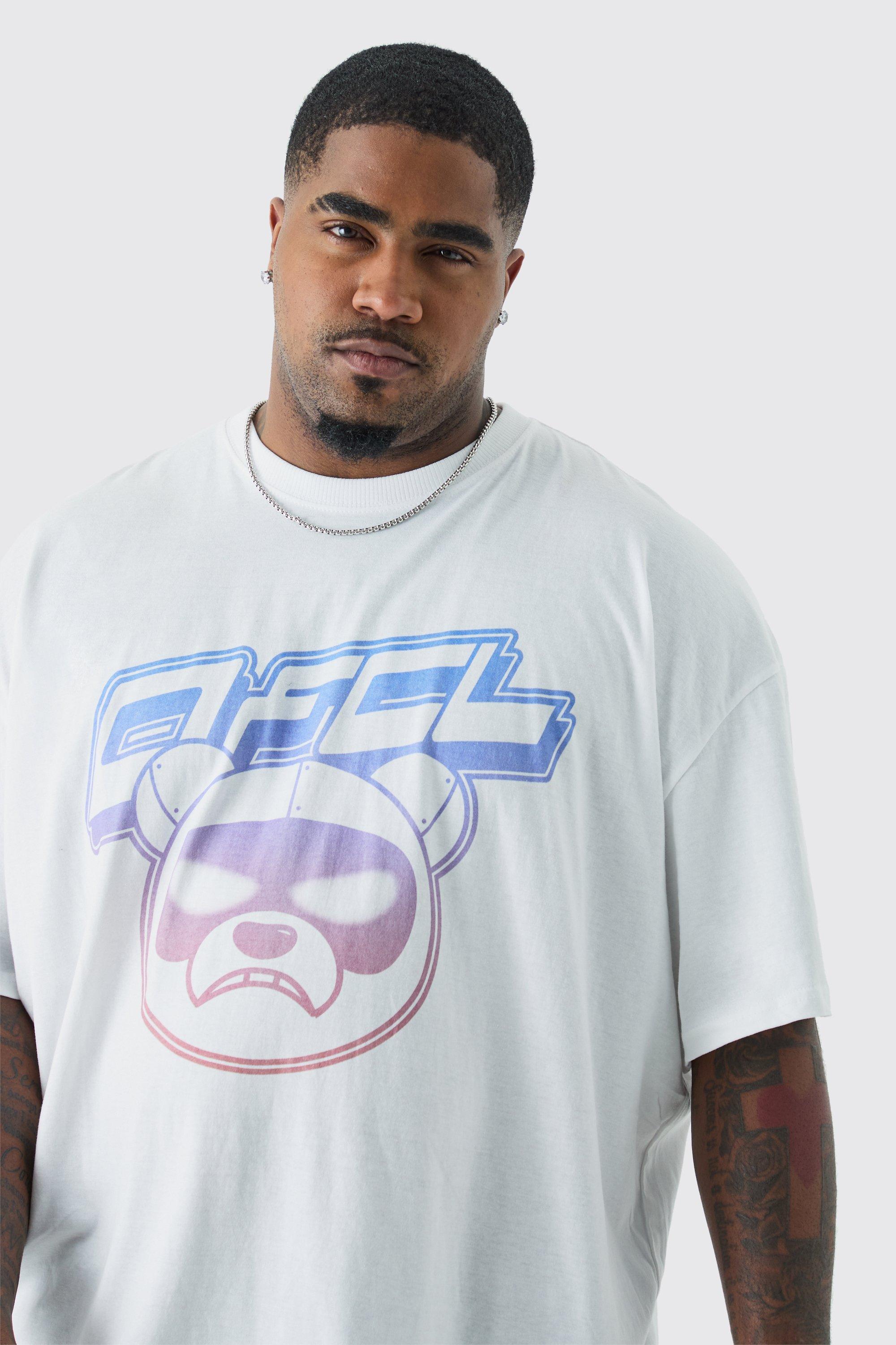 Plus Oversized Ofcl Teddy Graphic T-shirt