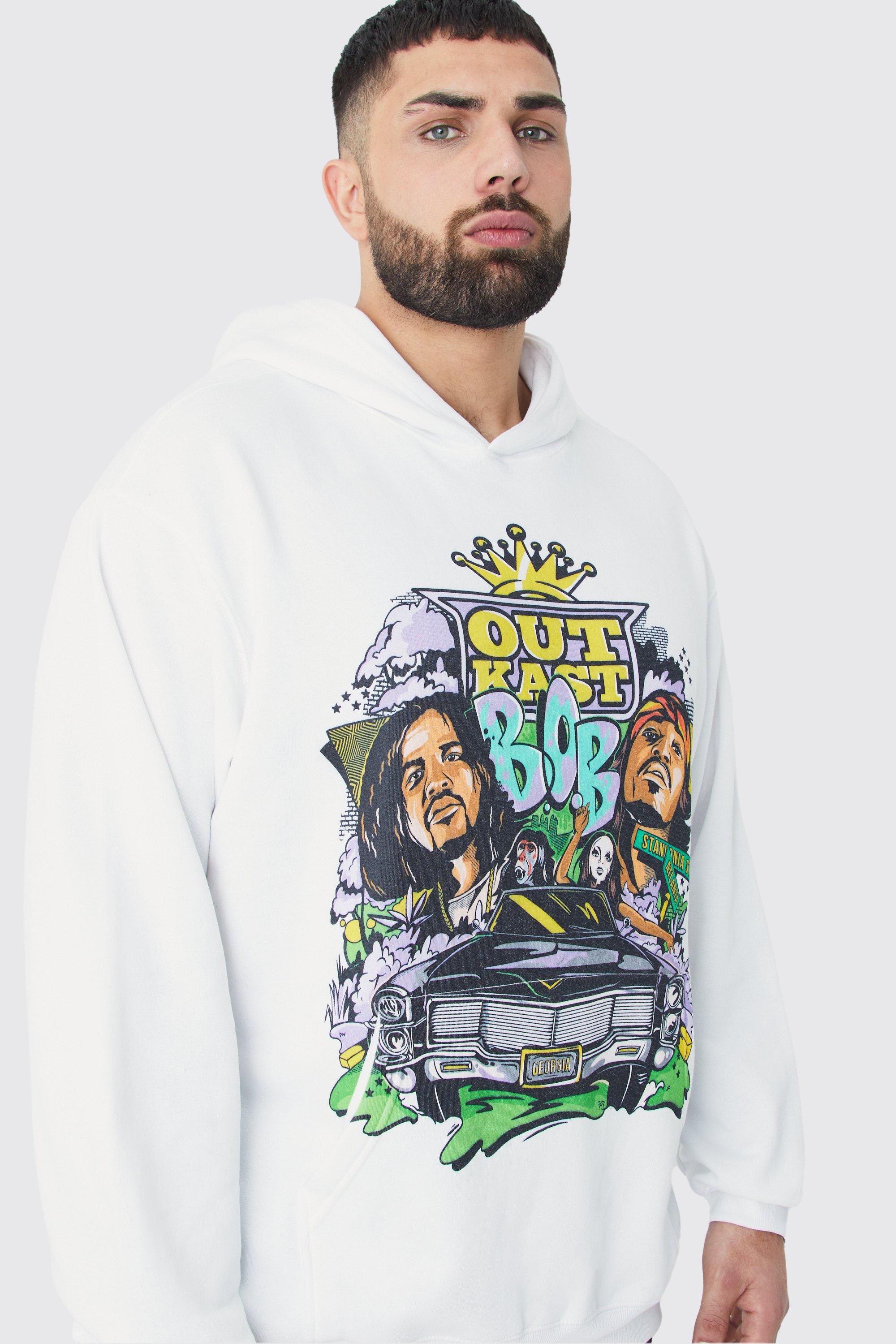 Plus Outkast Illustration License Hoodie boohoo