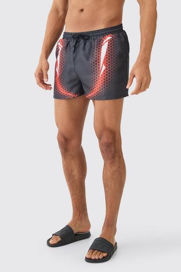 Black Super Short Length Sports Swim Short