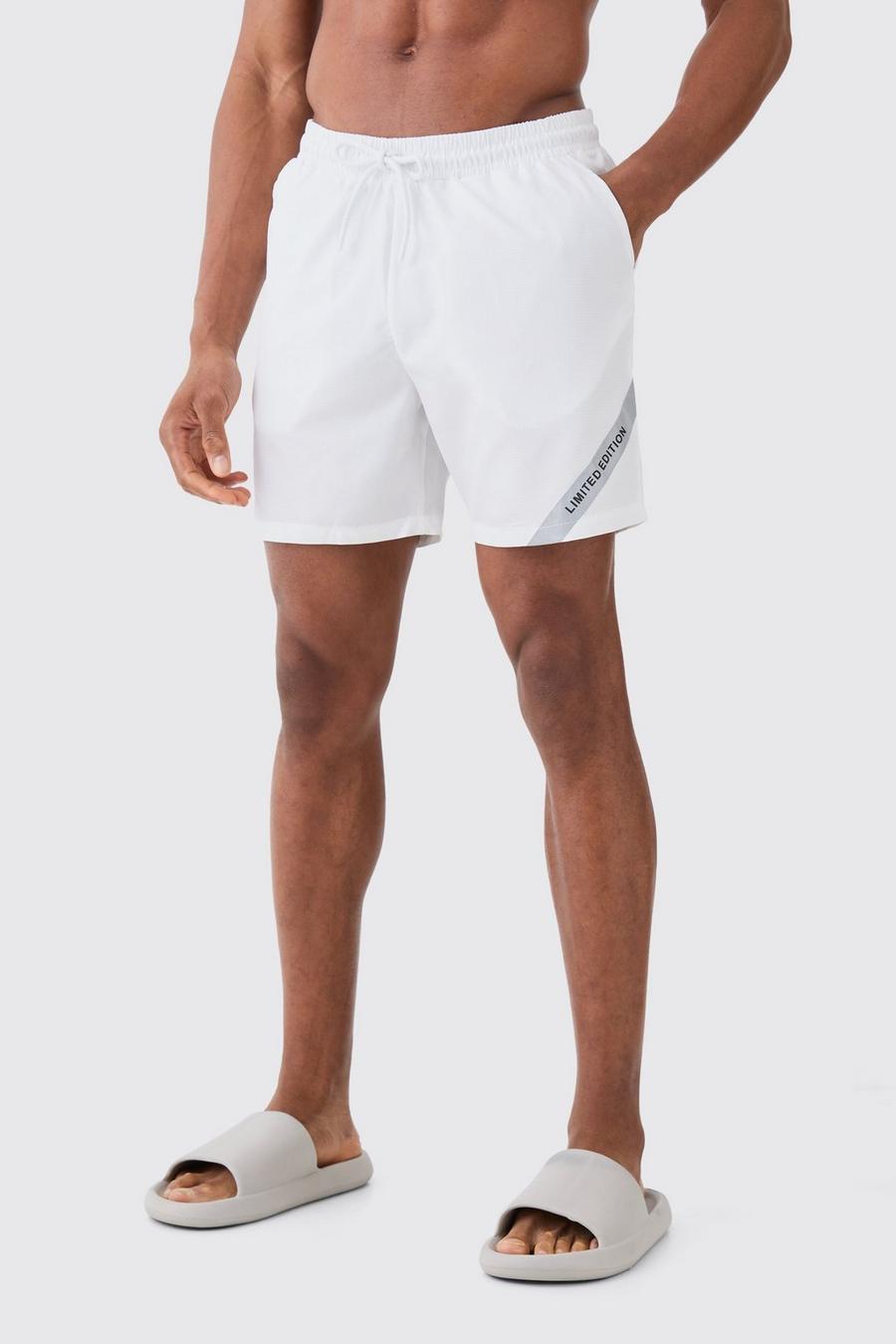 Costume a pantaloncino medio in nylon ripstop Limited Edition, Ecru