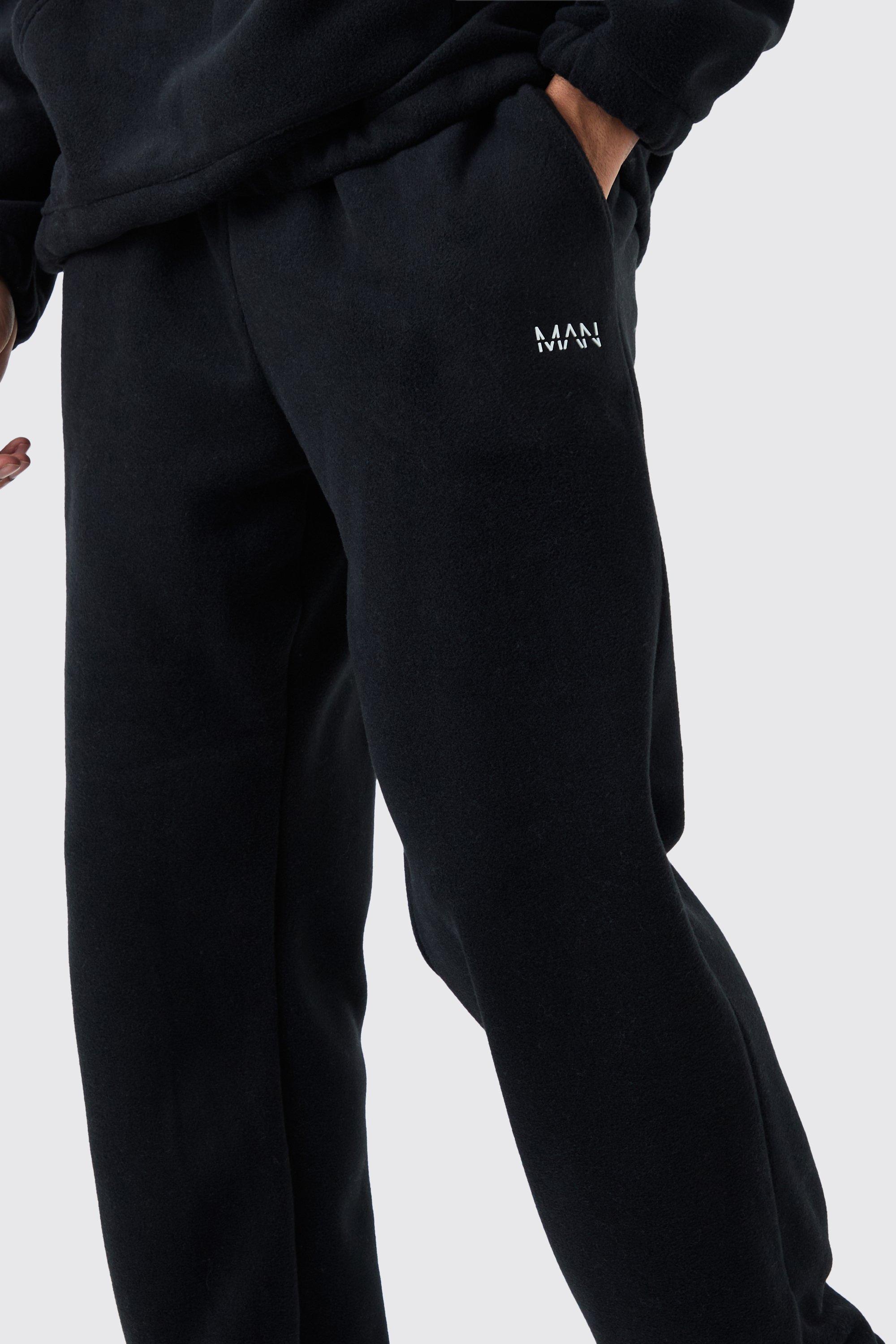 Oversized Black Club Fleece Pants & Tights.