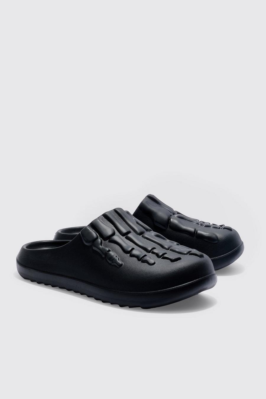 Black The Punki sheepskin sandals