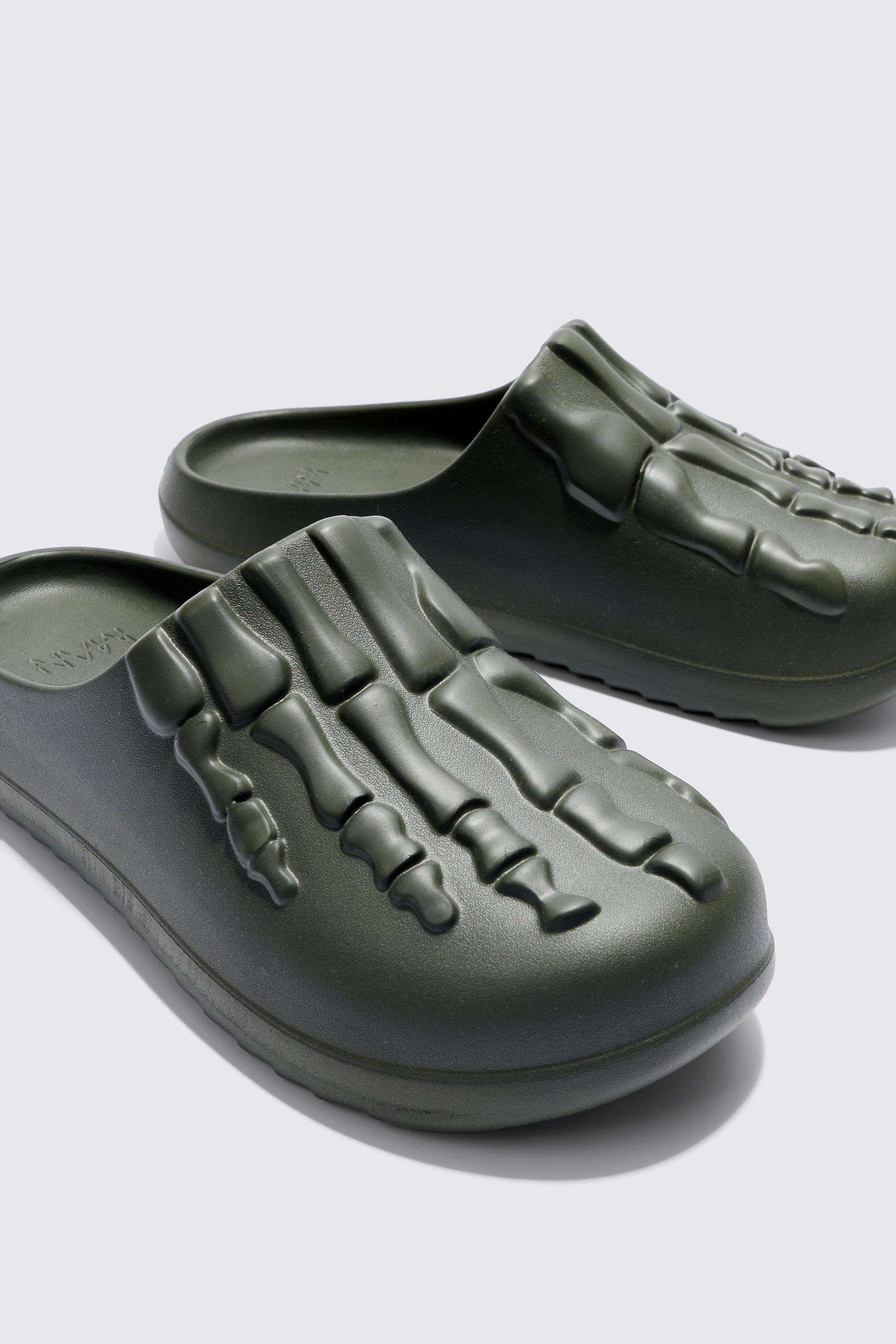 Perforated Skeleton Moulded Mule | boohoo USA