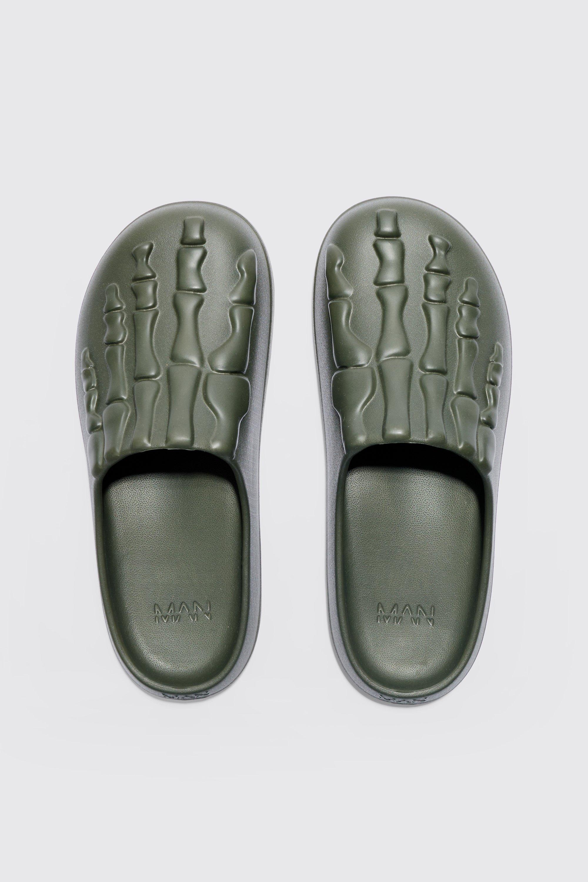Perforated Skeleton Moulded Mule | boohoo