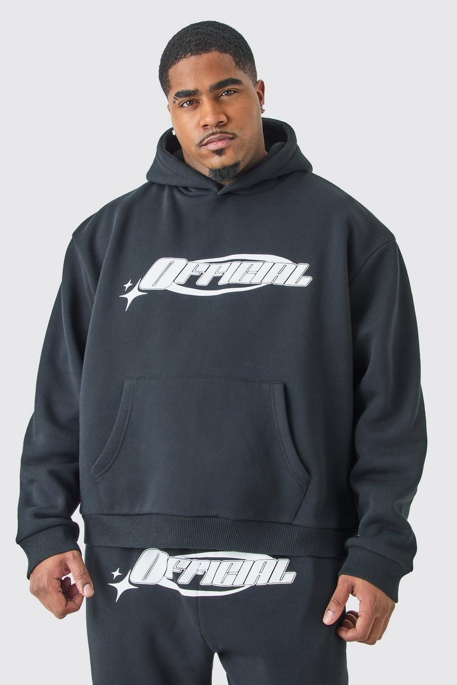 Black Plus Oversized Boxy Official Sterren Hoodie image number 1