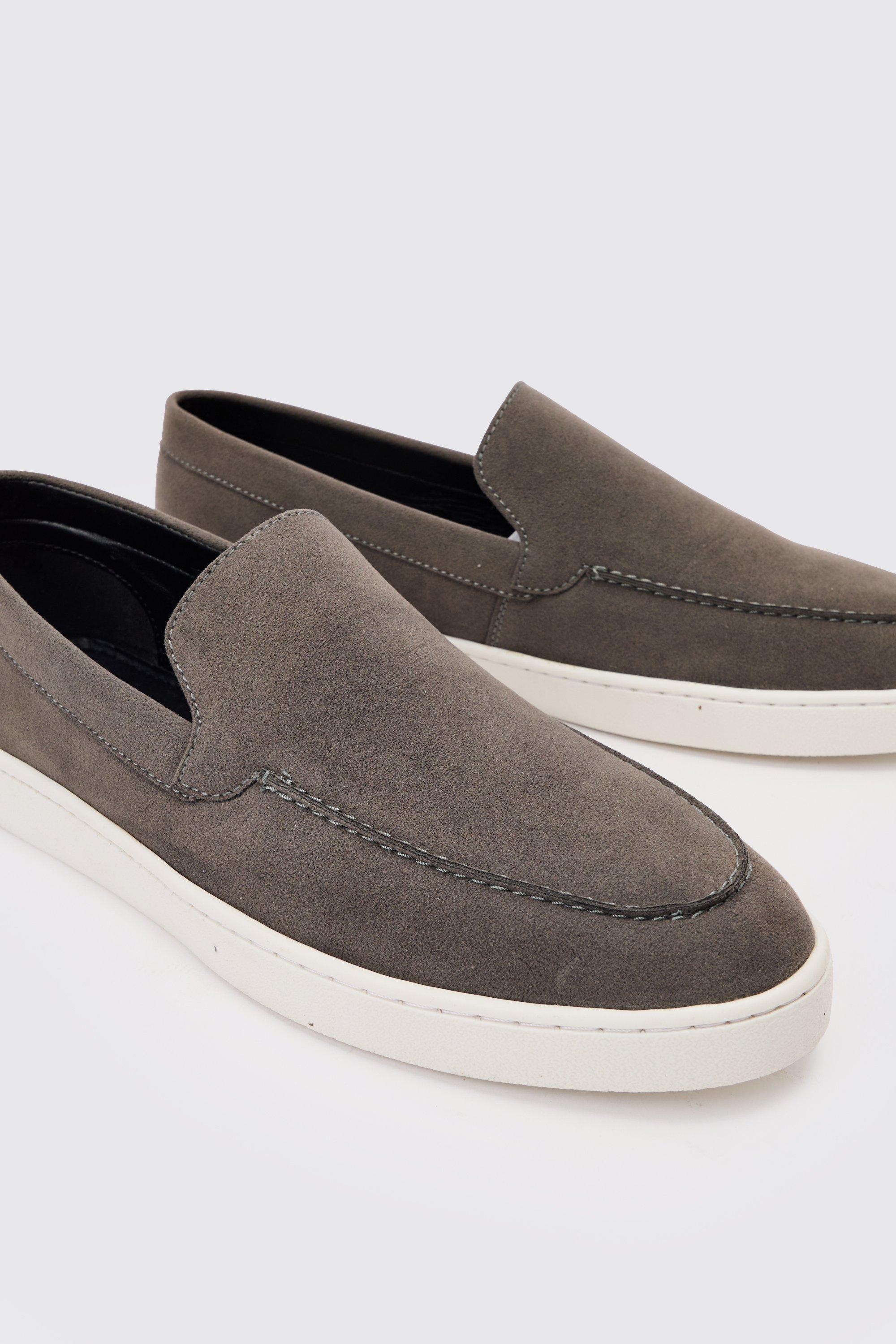 Mocasines grises hombre outlet