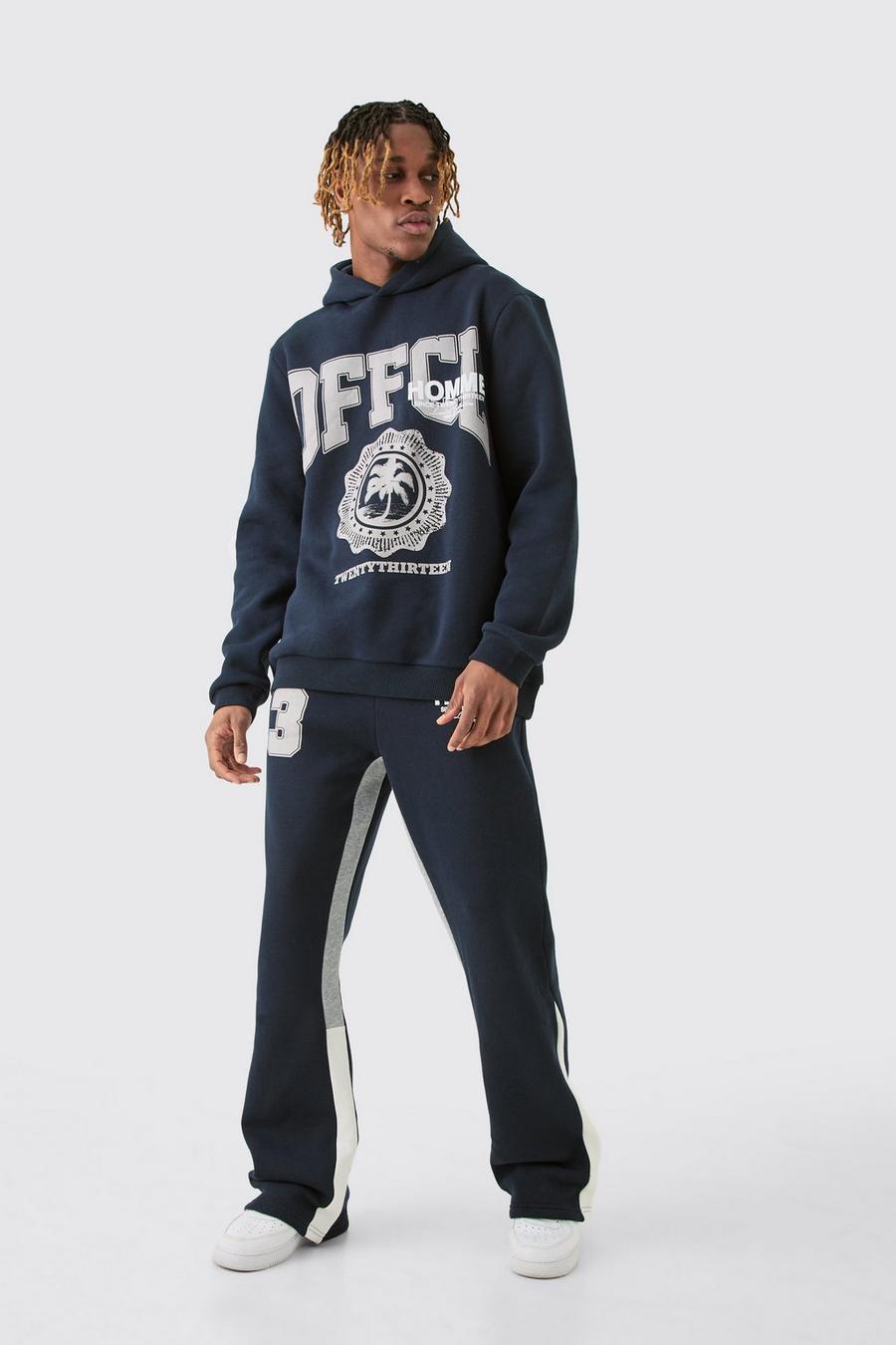 Tall Homme Official 13 Hooded Gusset Tracksuit In Navy image number 1