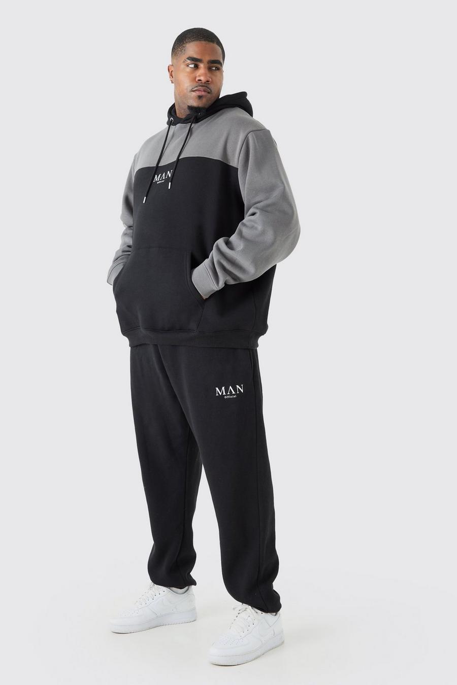 HOSTINGG Men's Tracksuits Big and Tall Mens Sweatsuit 2 Piece