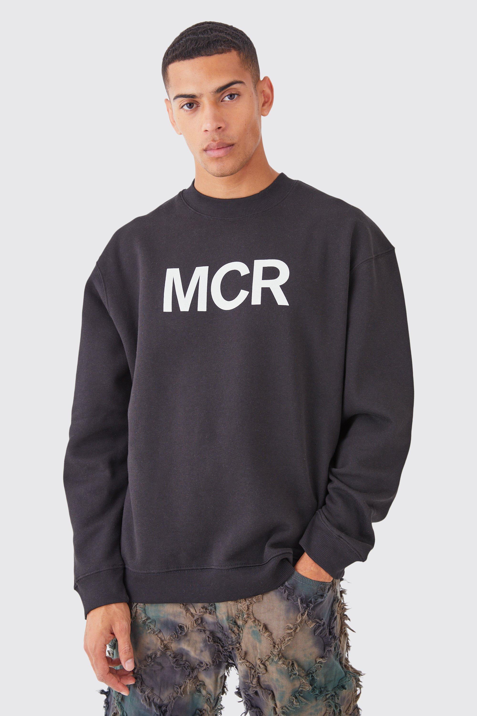 Oversized Extended Neck Mcr Slogan Sweatshirt