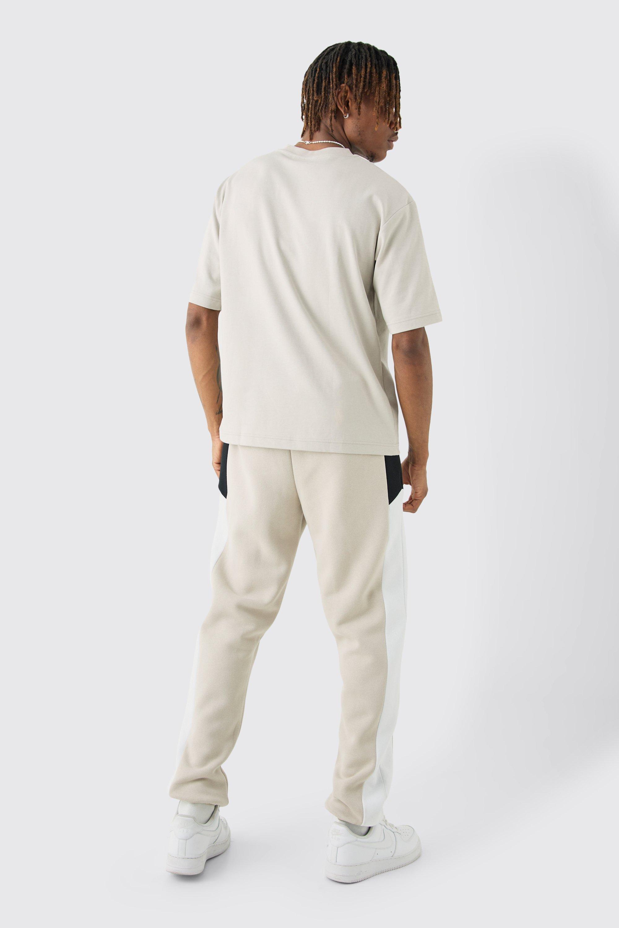 Stone coloured joggers on sale