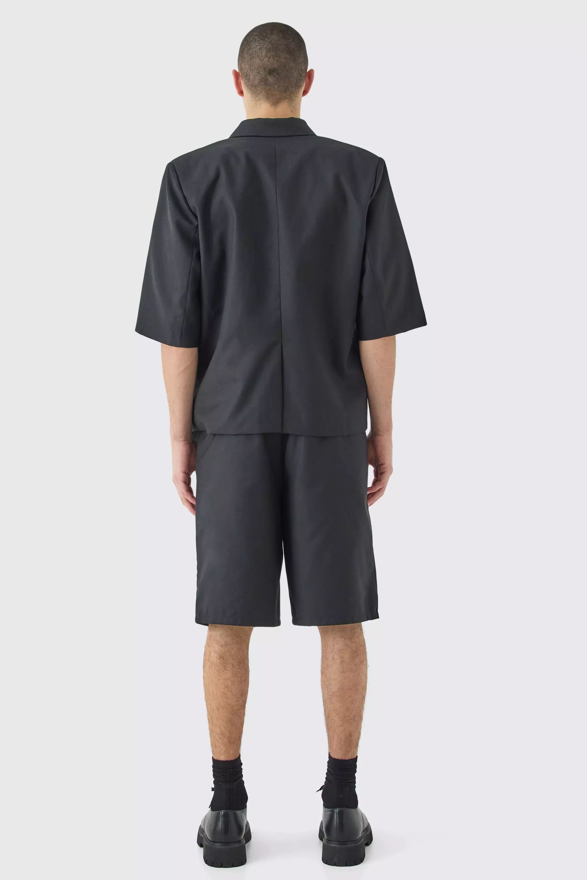 Black Tailored Shorts alternative image