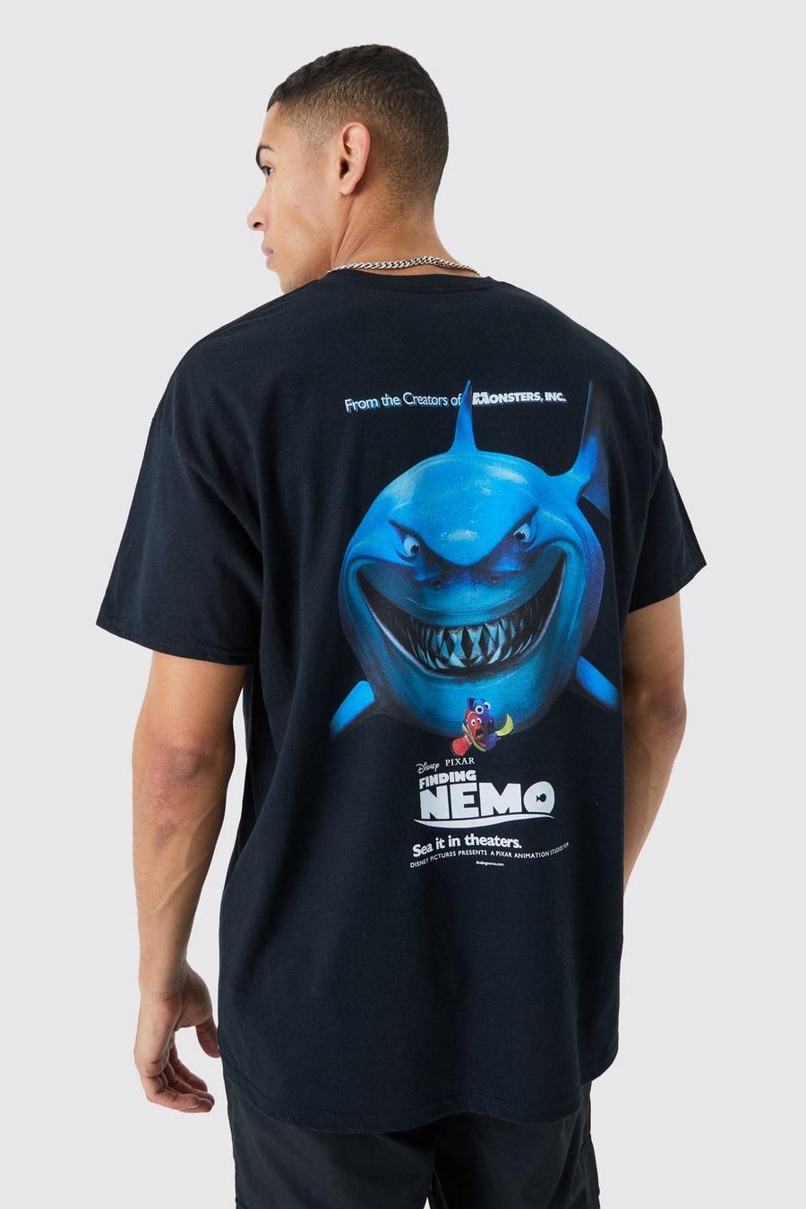 Black Oversized Finding Nemo License T-shirt