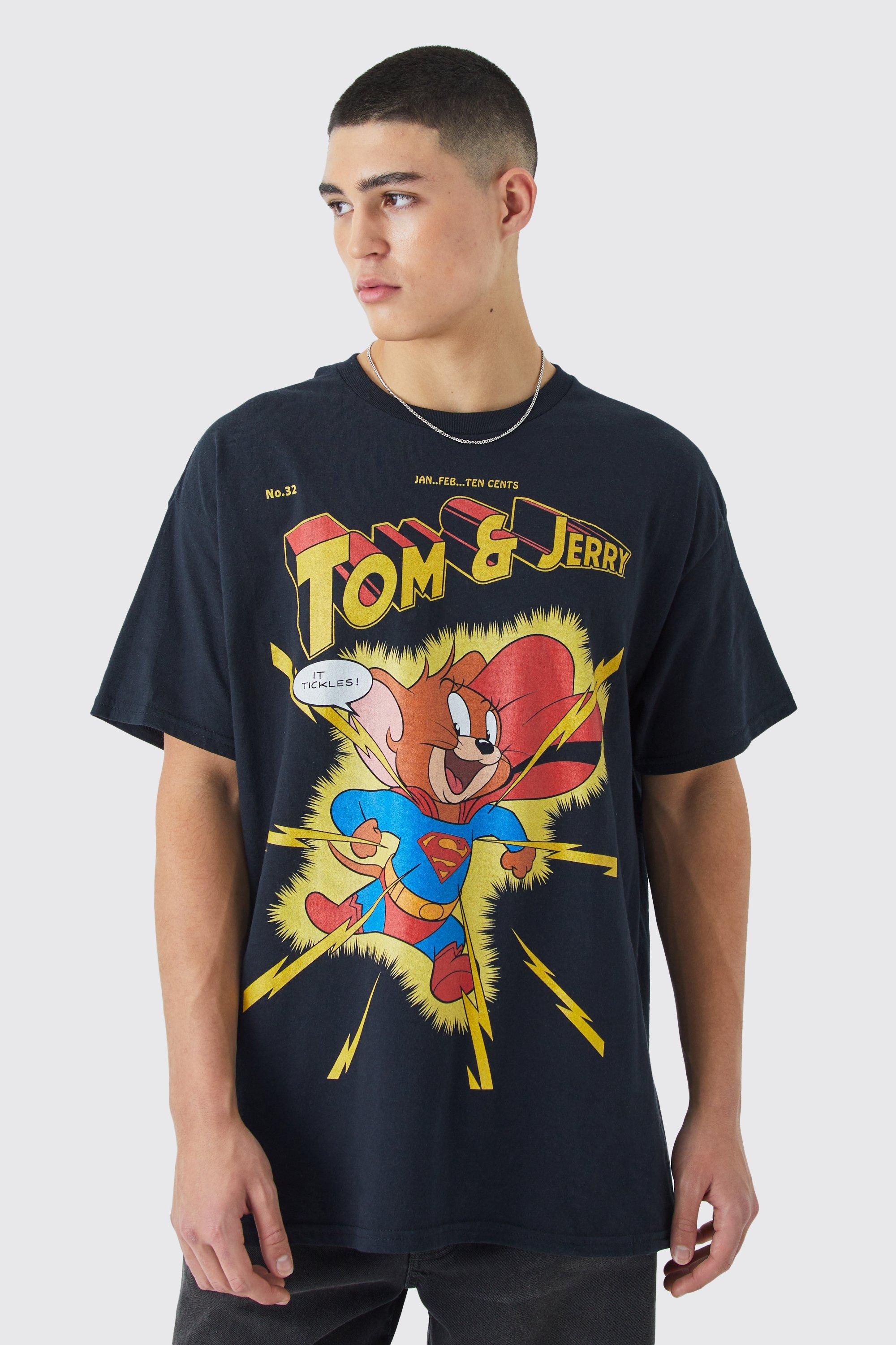 T shirt oversize imprim Tom et Jerry