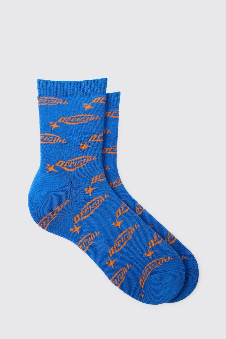 Socken mit Official-Logo, Blue image number 1