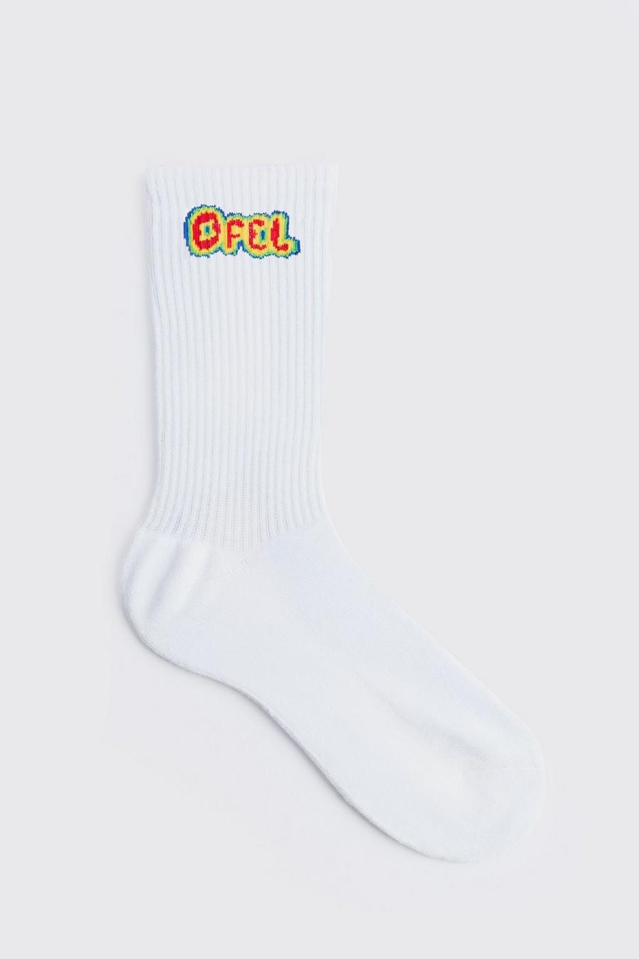 White Ofcl Heat Sense Logo Socks image number 1