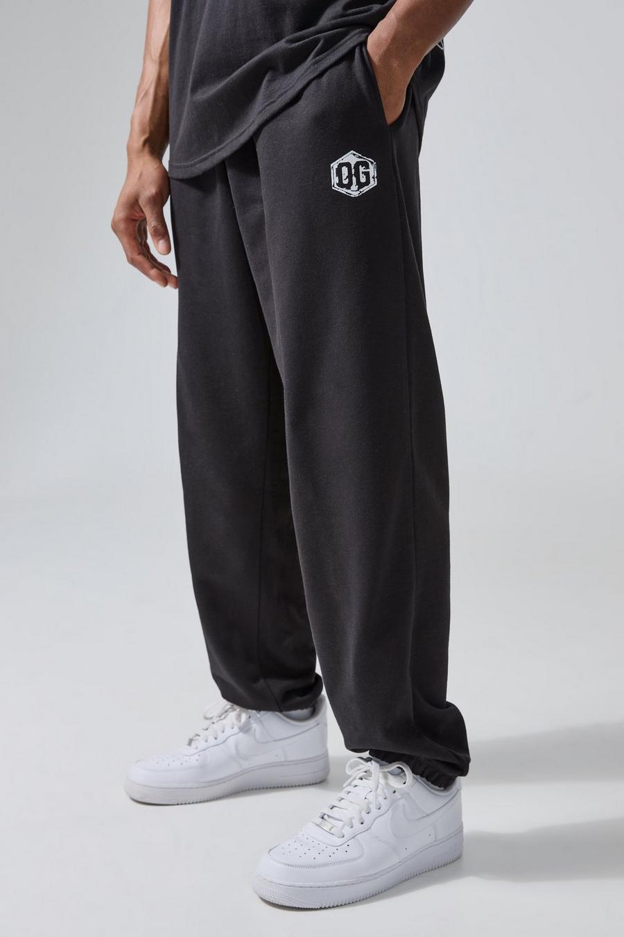 Pantaloni tuta oversize Man Active X Og Gym, Black
