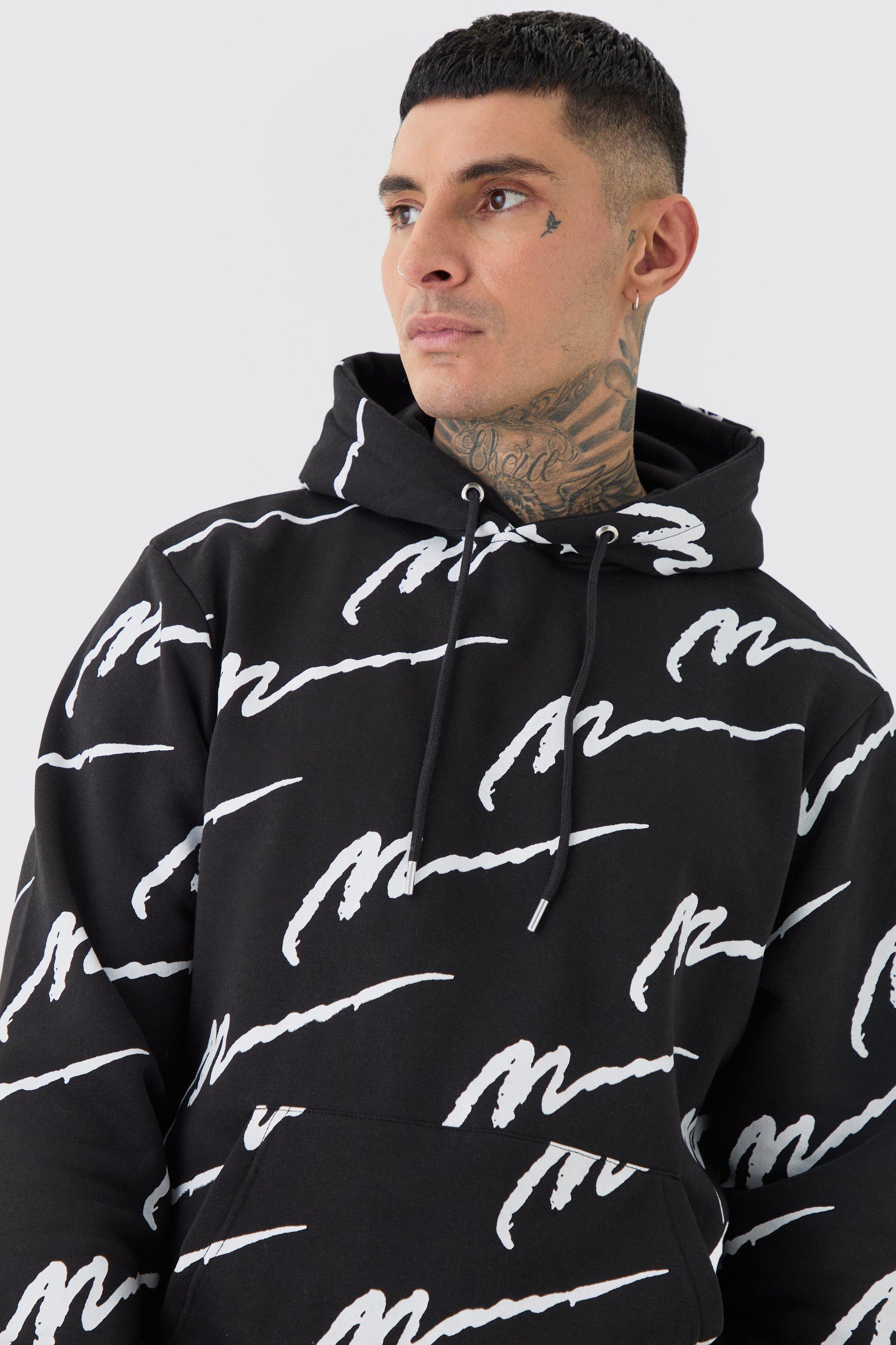 Tall Man Signature All Over Print Hoodie Tracksuit