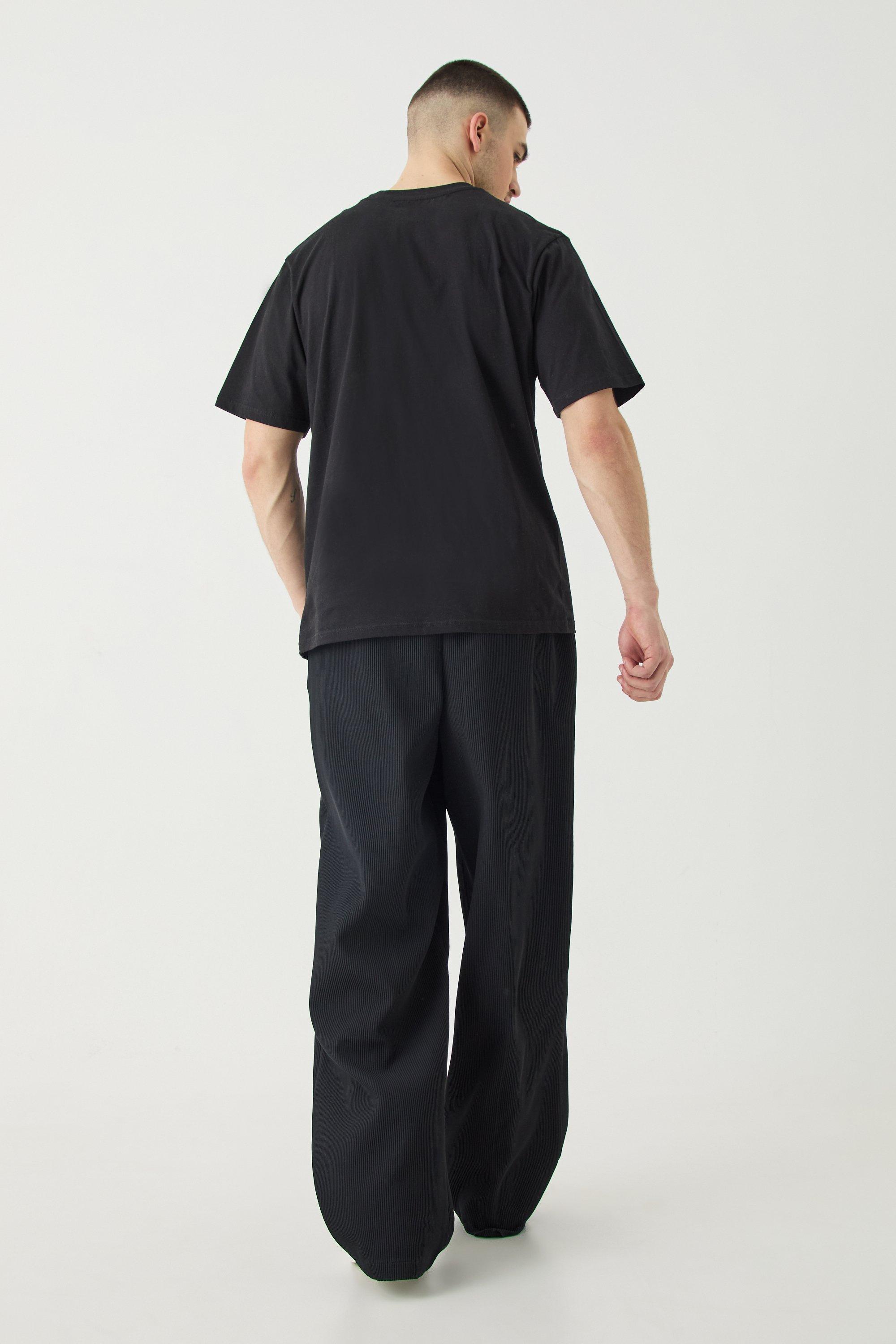 Tall Elasticated Waist Wide Leg Pleated Pintuck Seam Trouser Tall Elasticated Waist Wide Leg Pleated Pintuck Seam Trouser