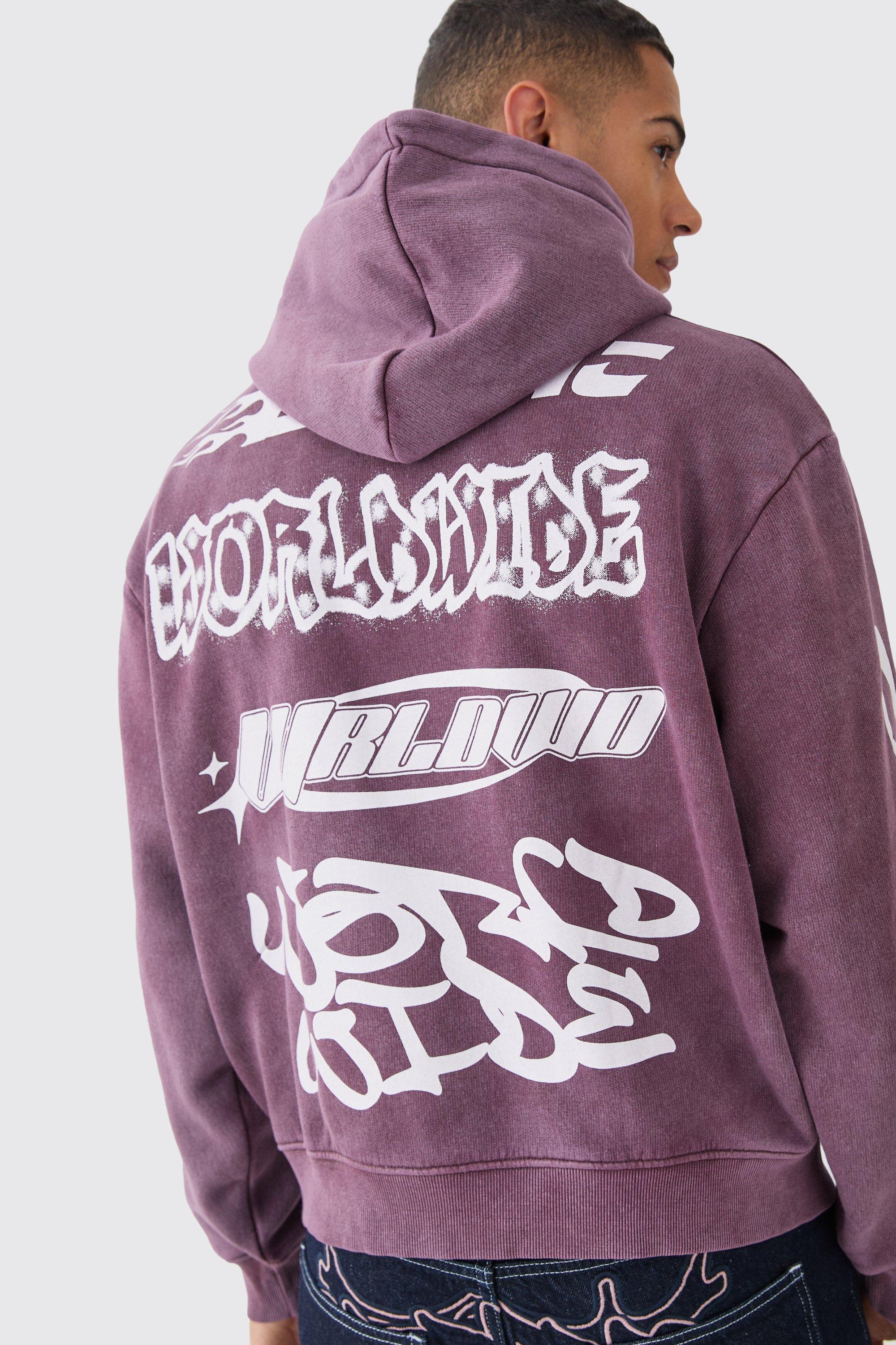 Boohoo acid wash discount hoodie