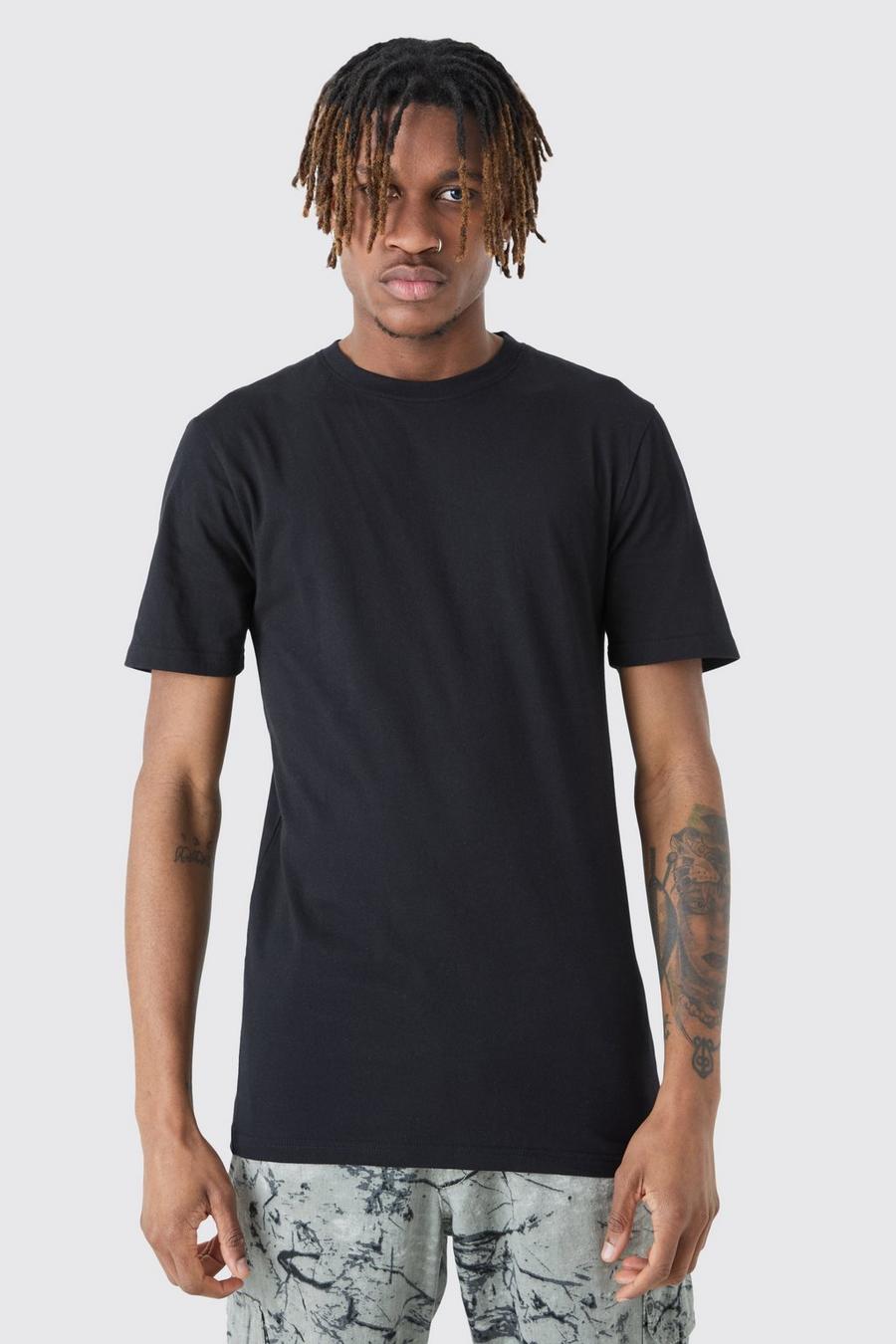 T-shirt Tall attillata - set di 2 paia, Black