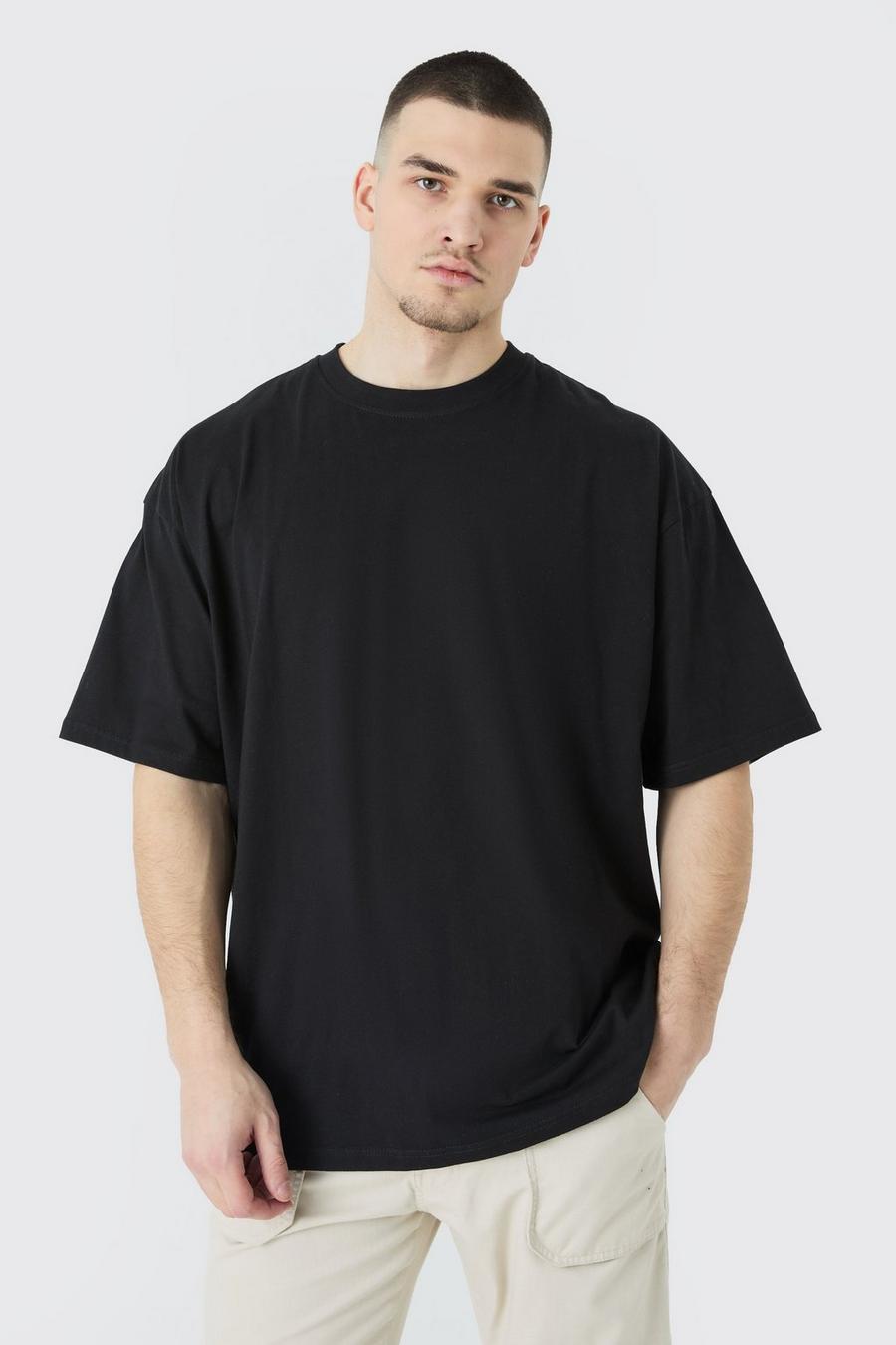 Tall 2er-Pack Oversize T-Shirts, Black image number 1