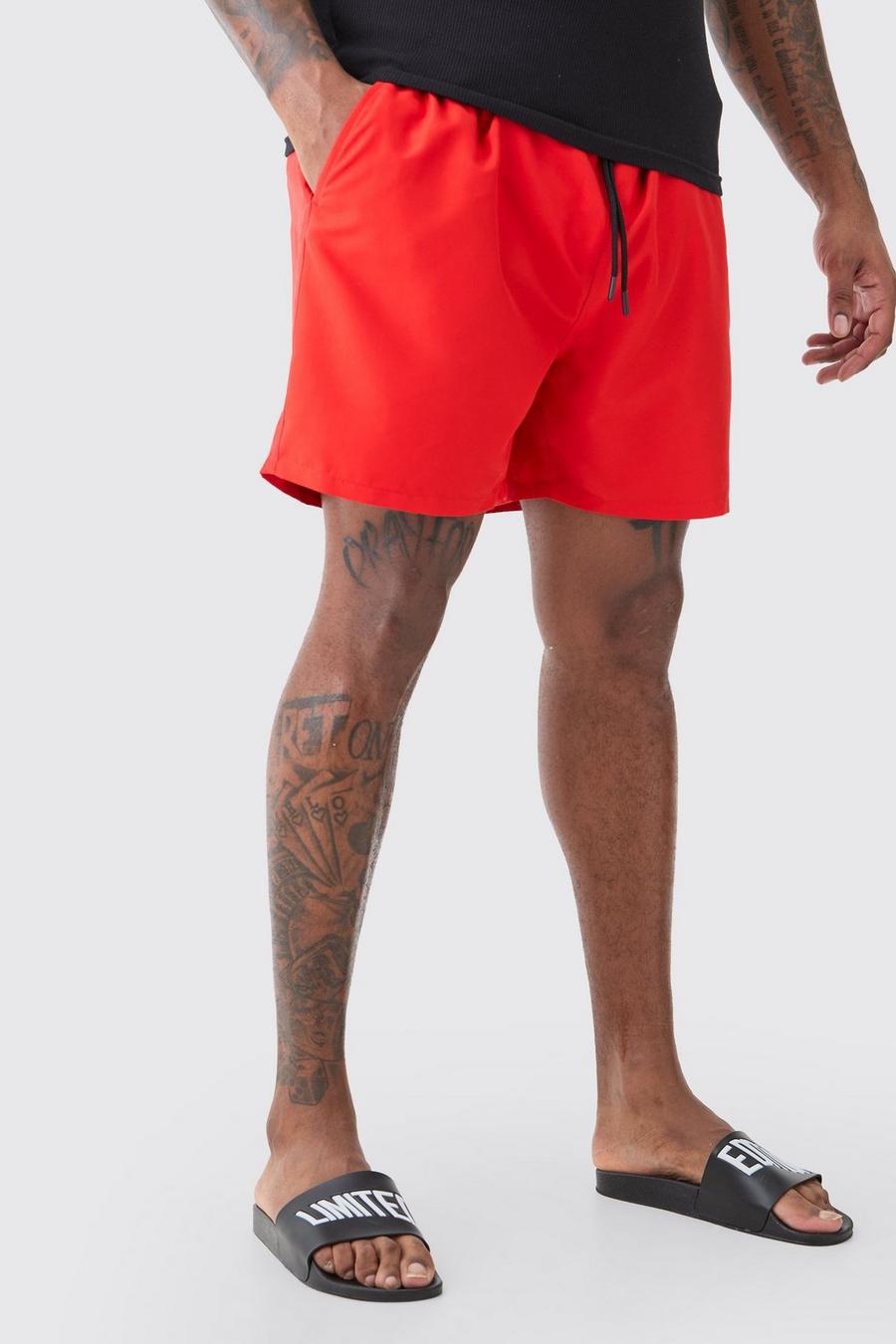 Red Nobu dungaree shorts Grey
