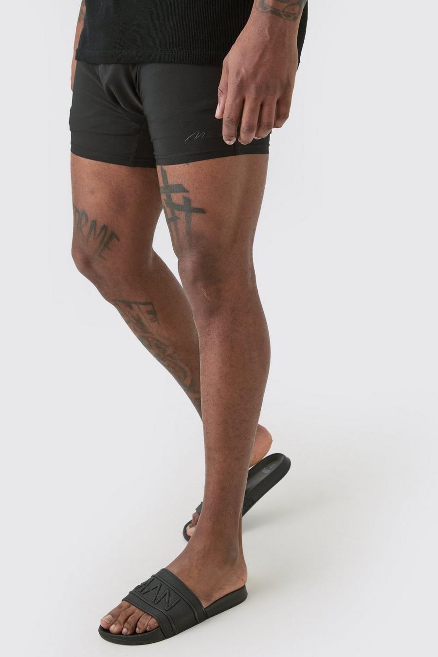 Black Plus Man Signature Badshorts i shorts
