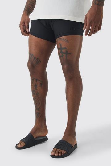 Black Plus Plain Trunk Swim Short