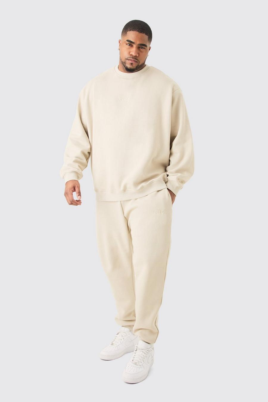 Stone Plus Offcl Oversized Extended Neck Sweatshirt Tracksuit image number 1