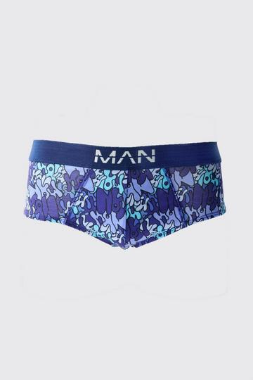 Man Graffiti Briefs blue