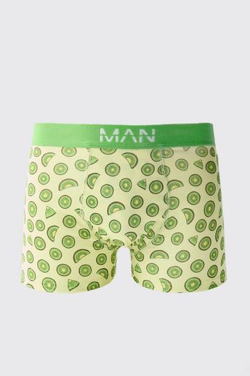 Kiwi Print Boxers green