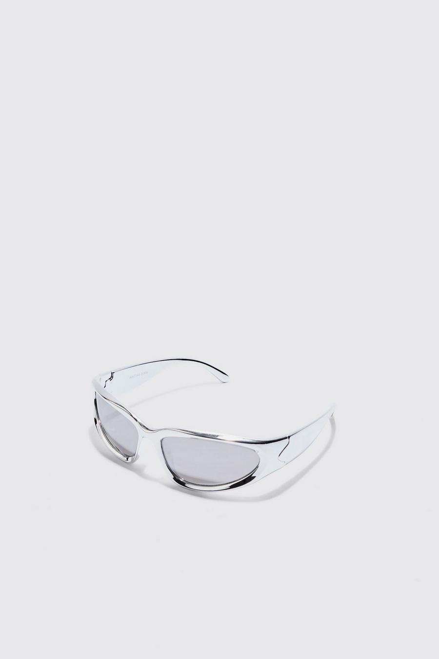 Solglasögon med snörning i silver