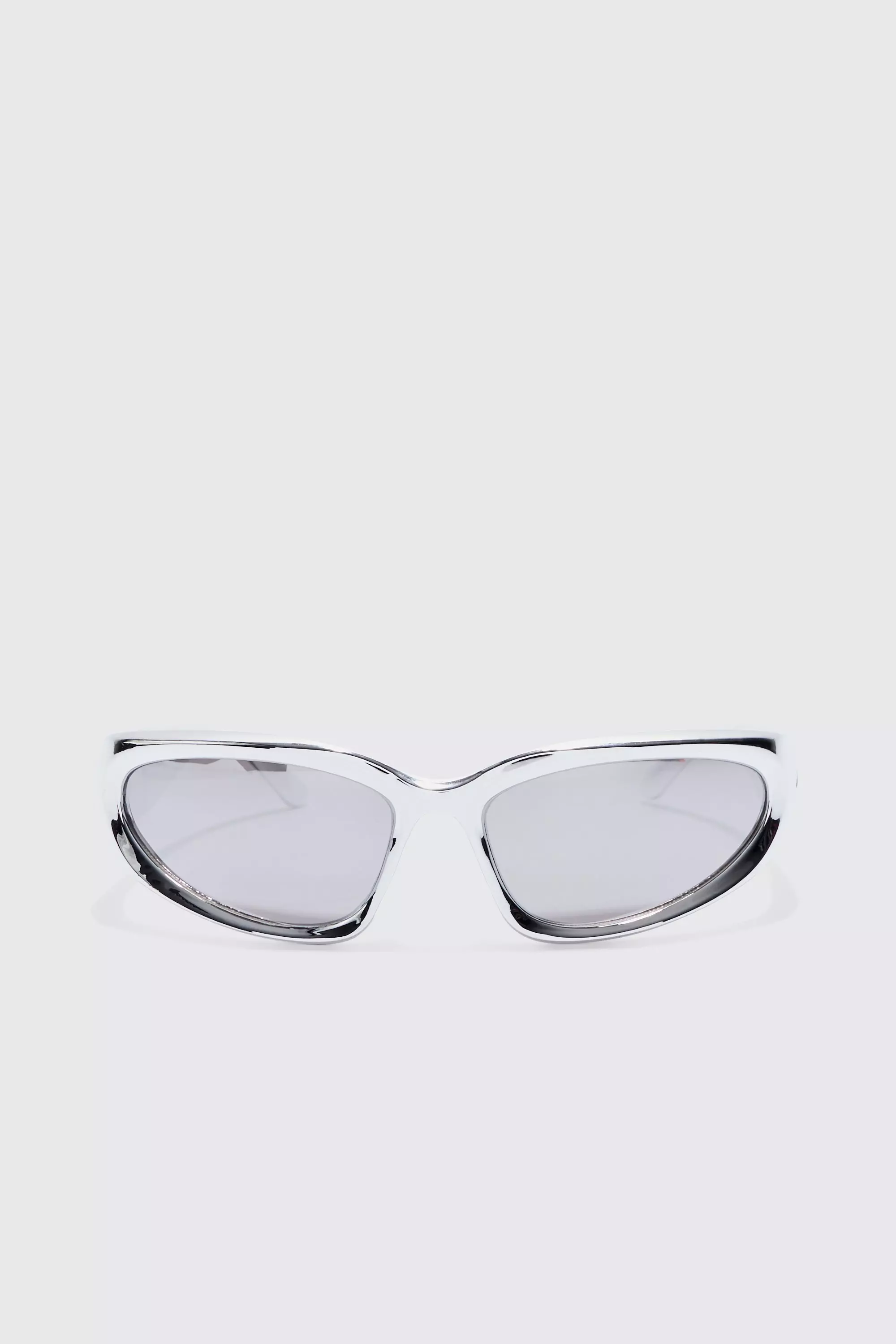 Wrap Around Sunglasses In Silver alternative image