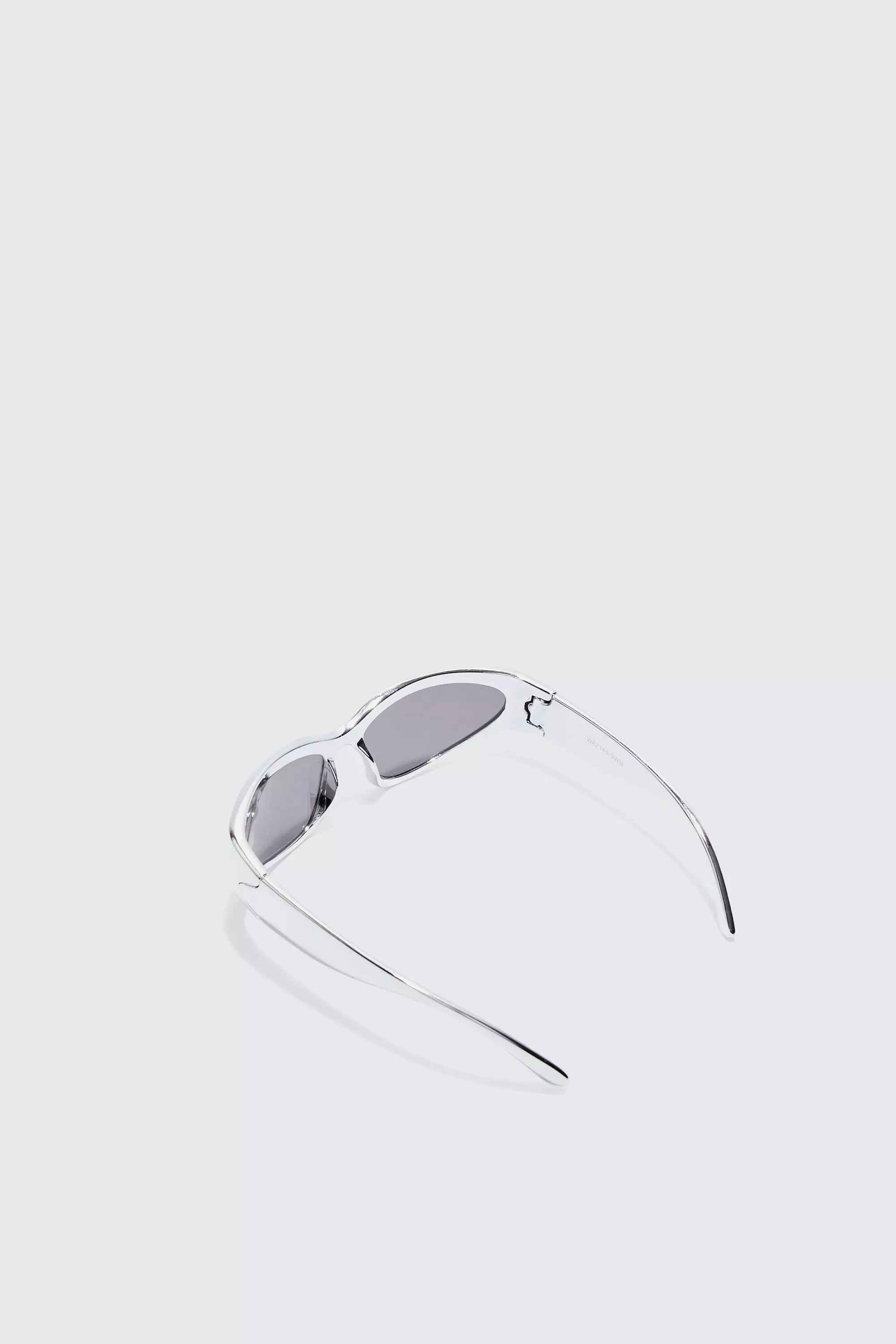 Wrap Around Sunglasses In Silver alternative image