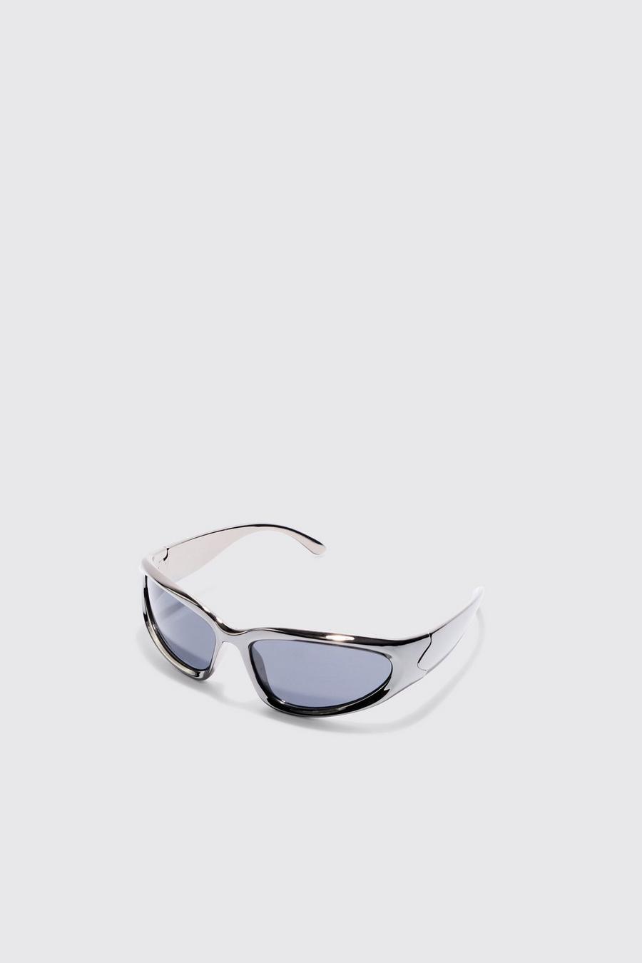 Graue Retro-Sonnenbrille, Grey image number 1