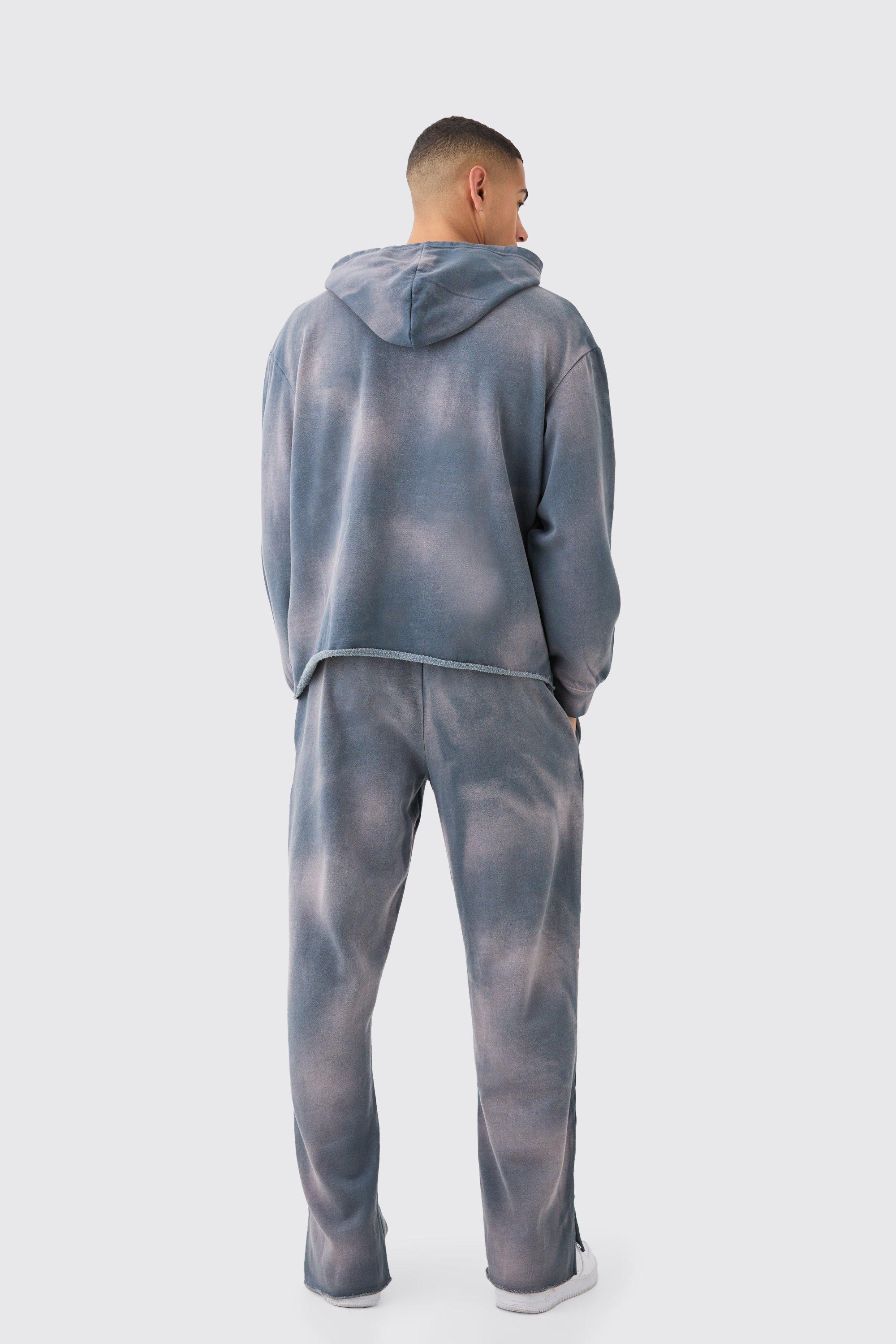 Grey bleached sweatpants hotsell