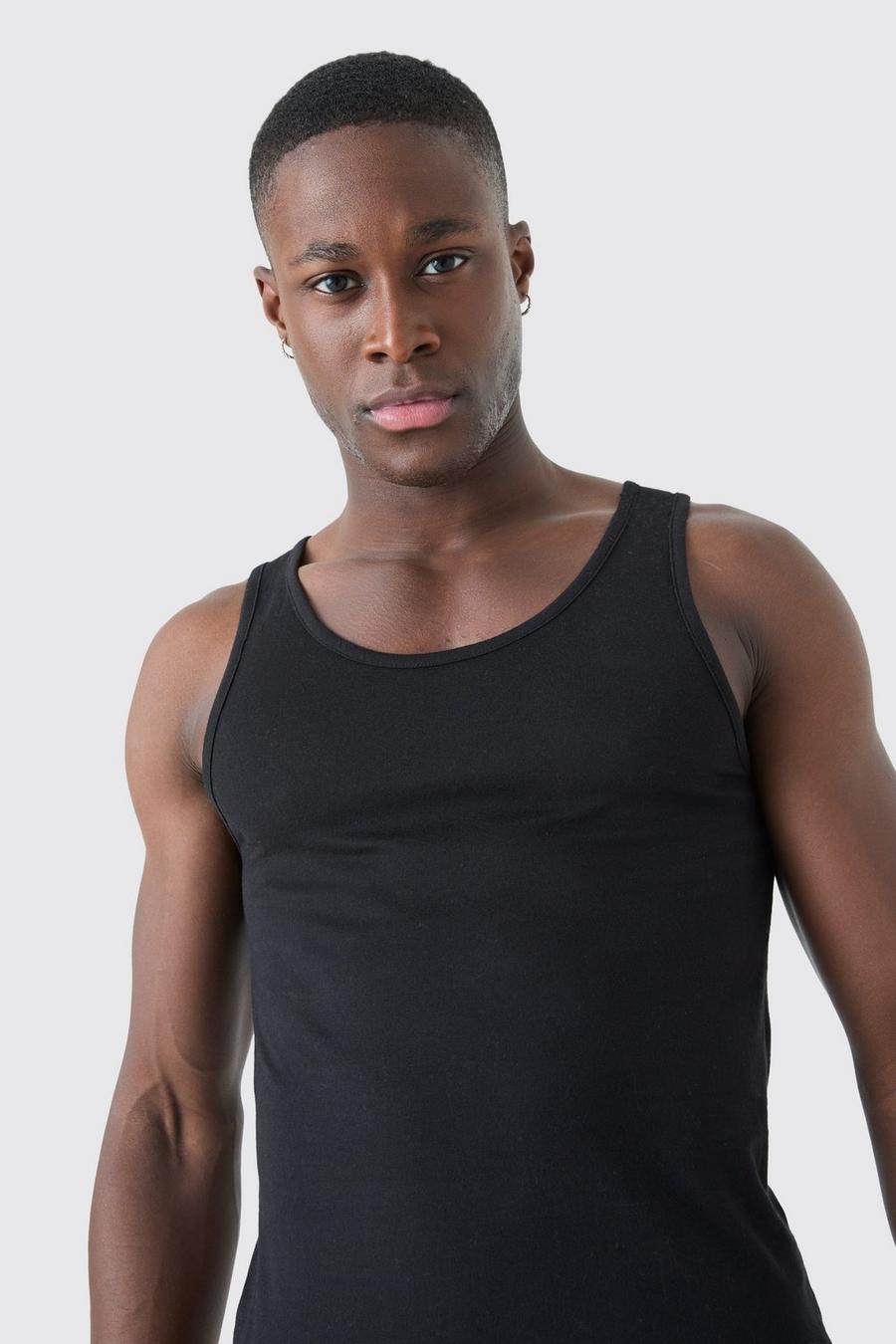 Black Slim Vest image number 1