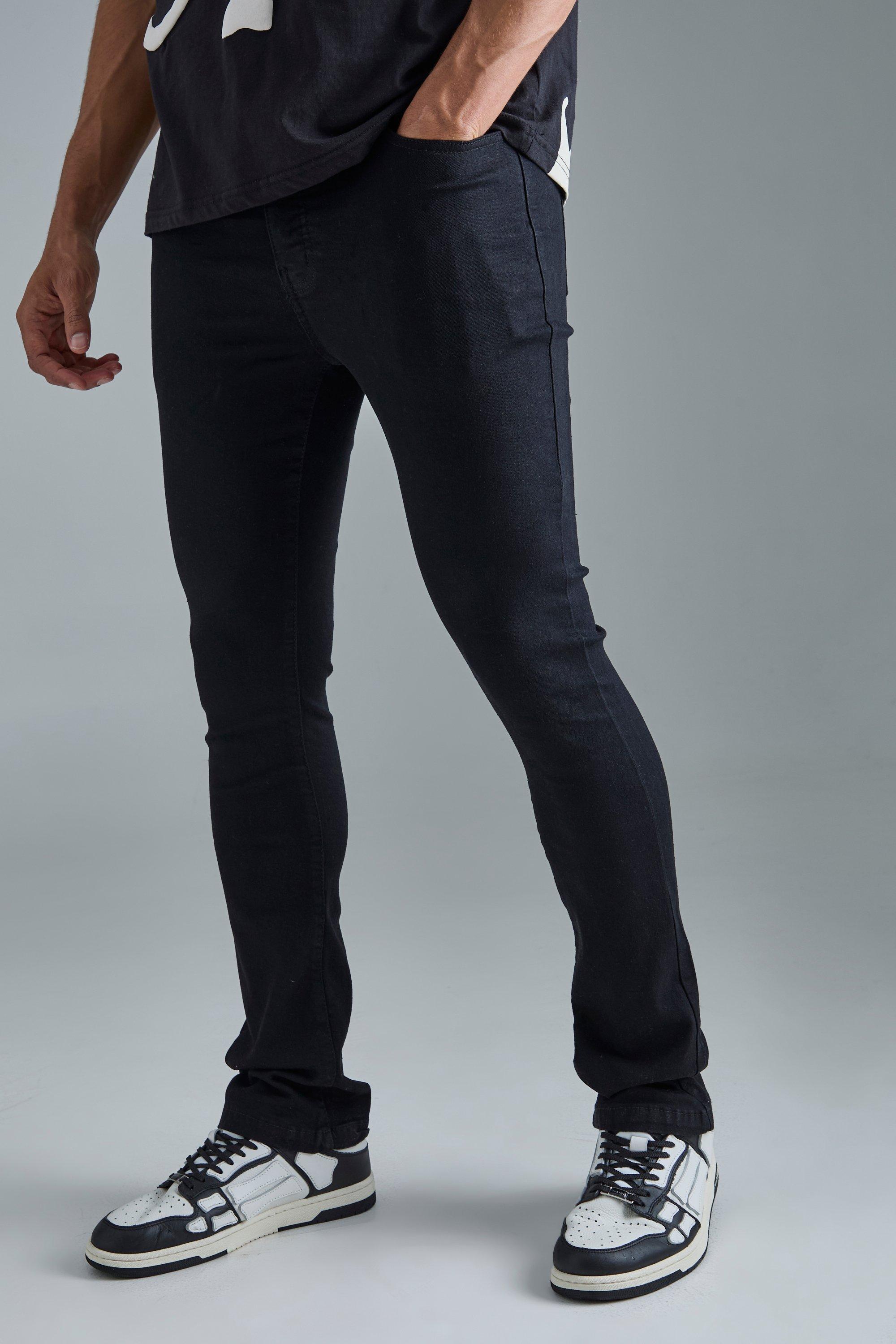 Jean flare skinny stretch noir