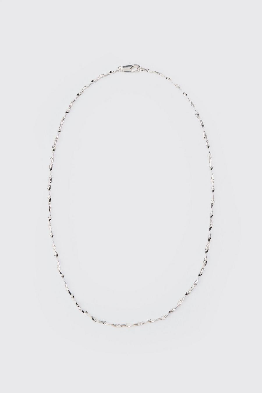 Metal Chain Necklace In Silver image number 1