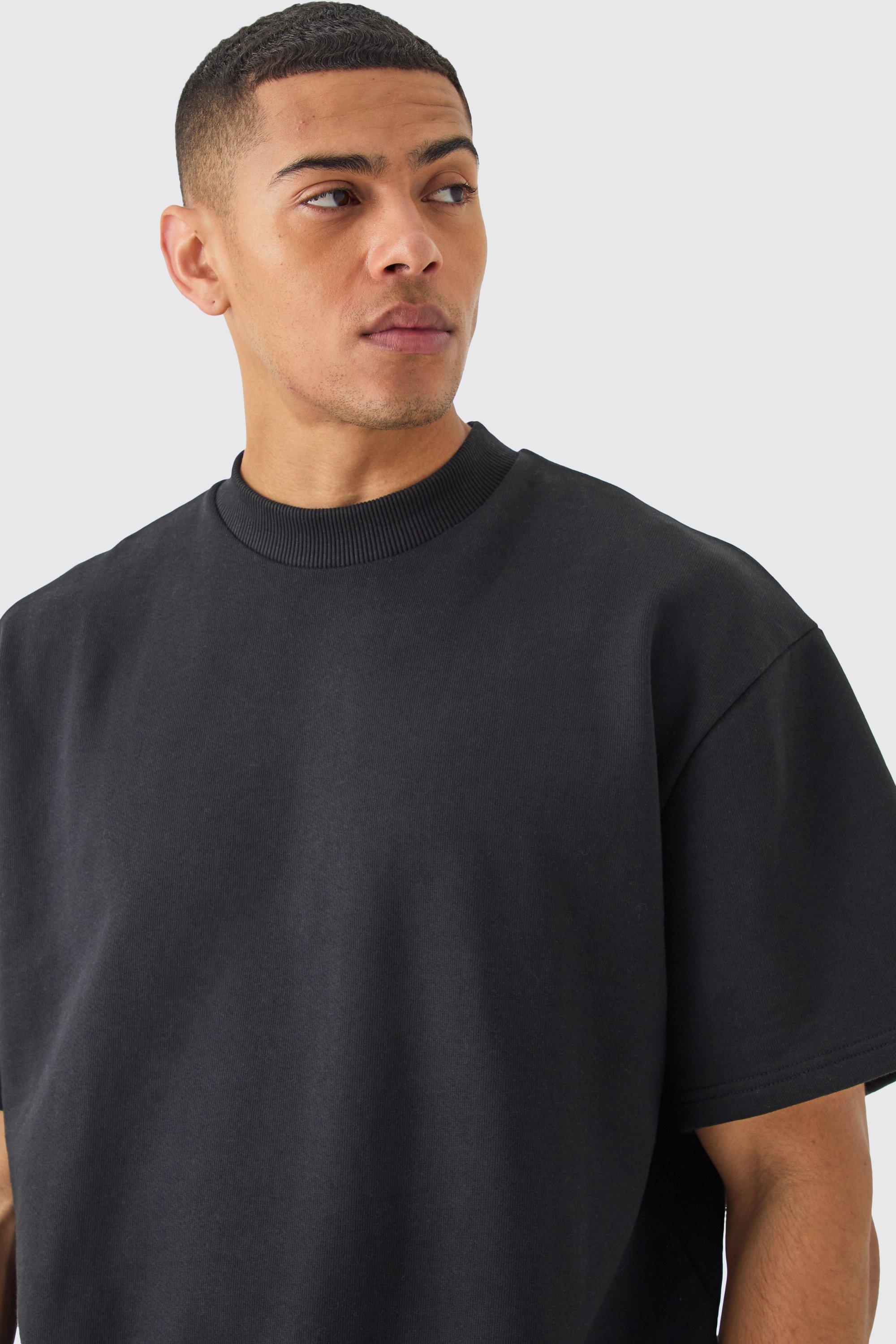 Black short sleeve sweatshirt on sale